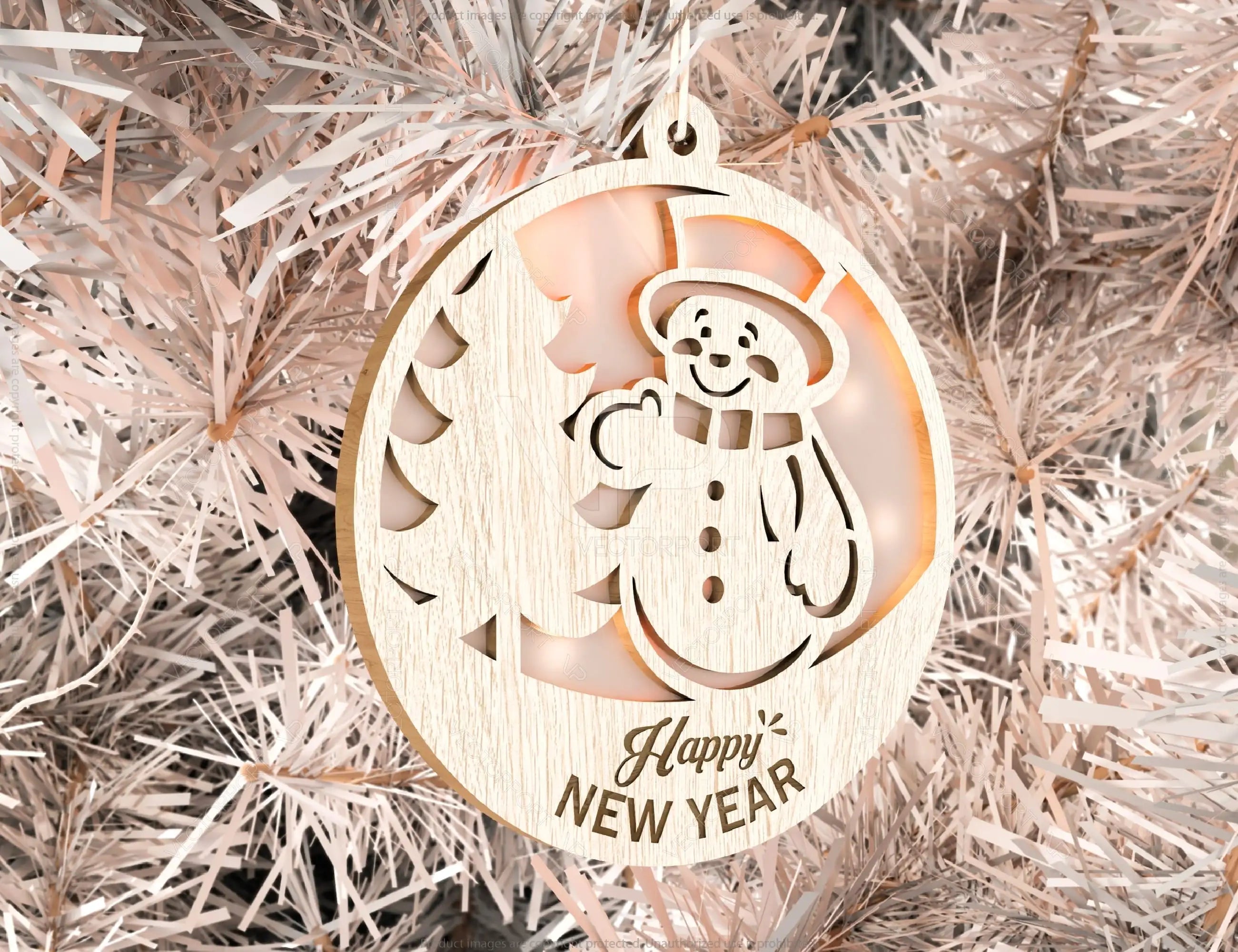 Customizable Christmas balls Tree Decorations Craft Hanging Bauble wood carving stencil laser cut templates Digital Downloads  |#U146|