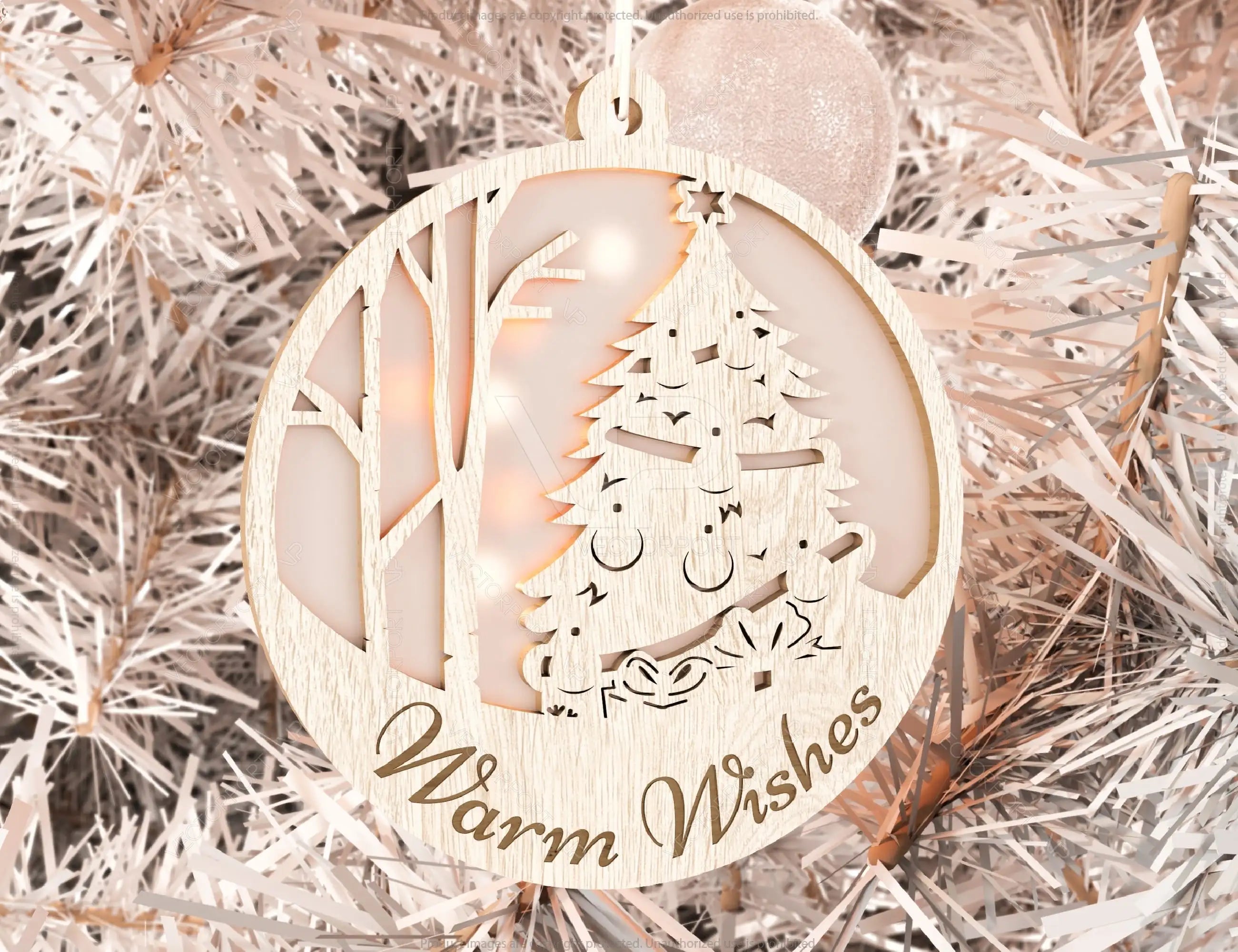 Customizable Christmas balls Tree Decorations Craft Hanging Bauble wood carving stencil laser cut templates Digital Downloads  |#U146|