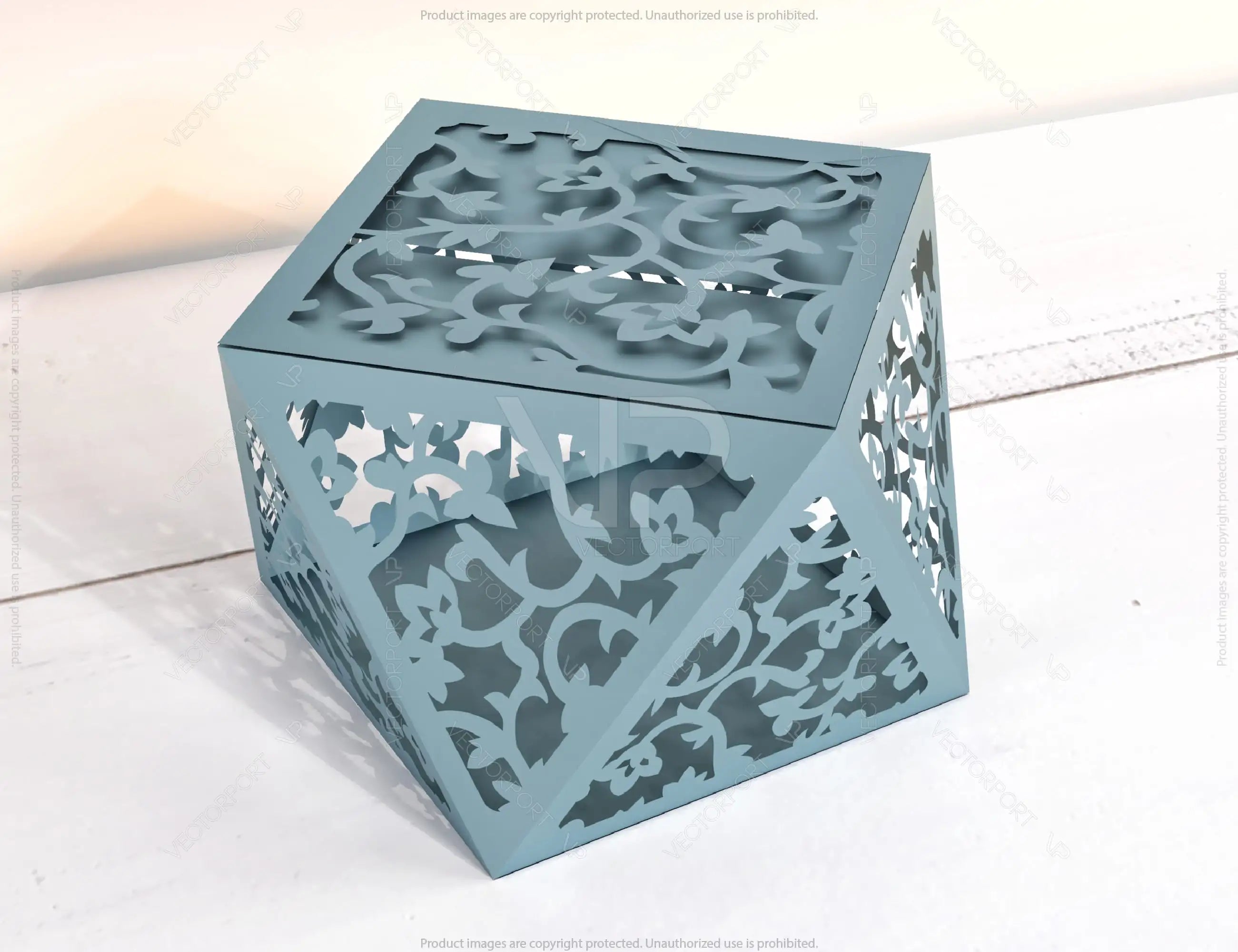 Papercut Craft Paper boxes Packing for Gift Wedding Favors Box Lace Pattern template Files |#166|
