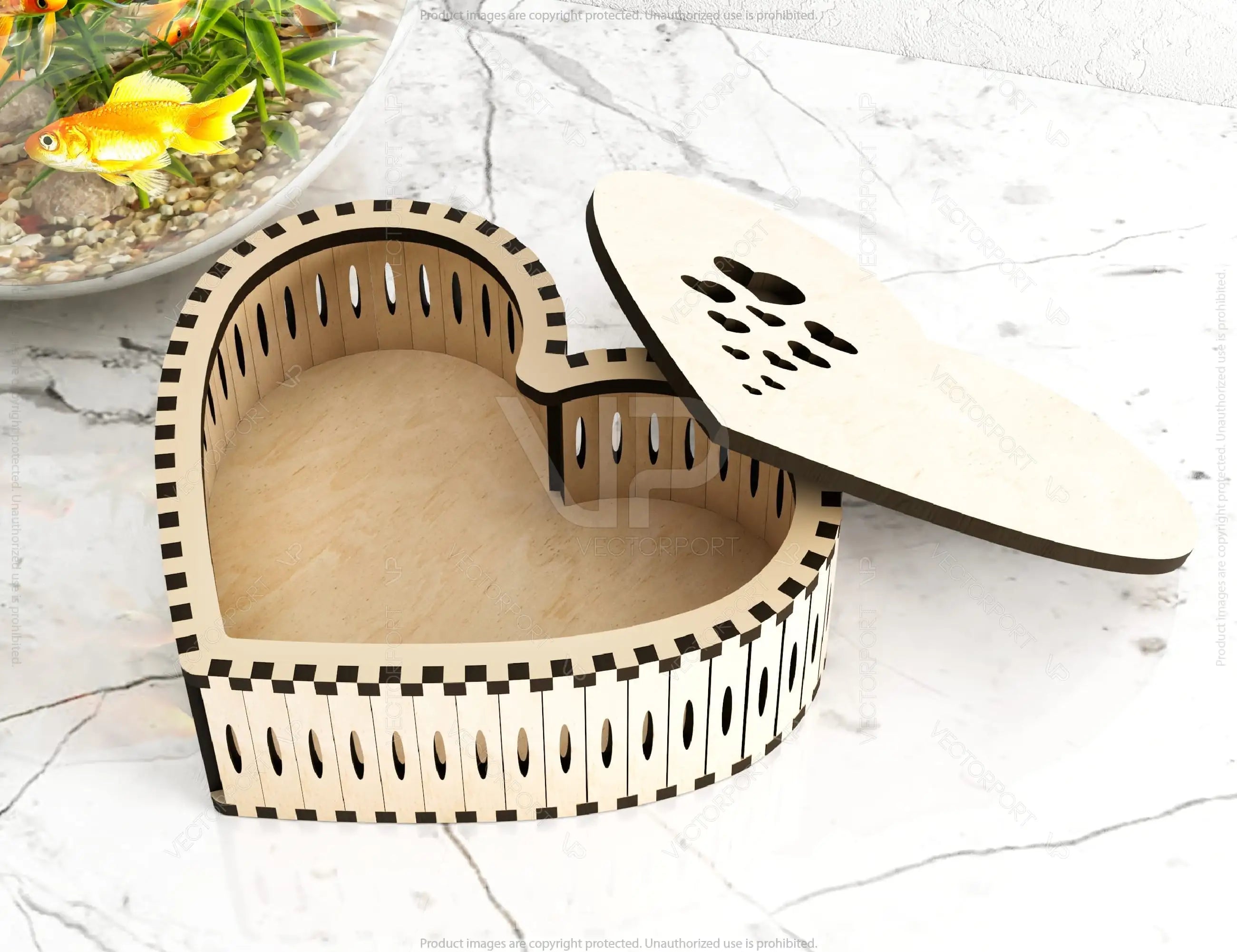 Heart Shaped Wooden Gift Box Jewelry laser cut Box template Wedding Love story Digital Download | SVG, DXF |#U174|