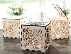Opener Gift Box Decorative Wooden laser cut jeweler case Wedding Love Valentine Gift model Digital Download |#U176|
