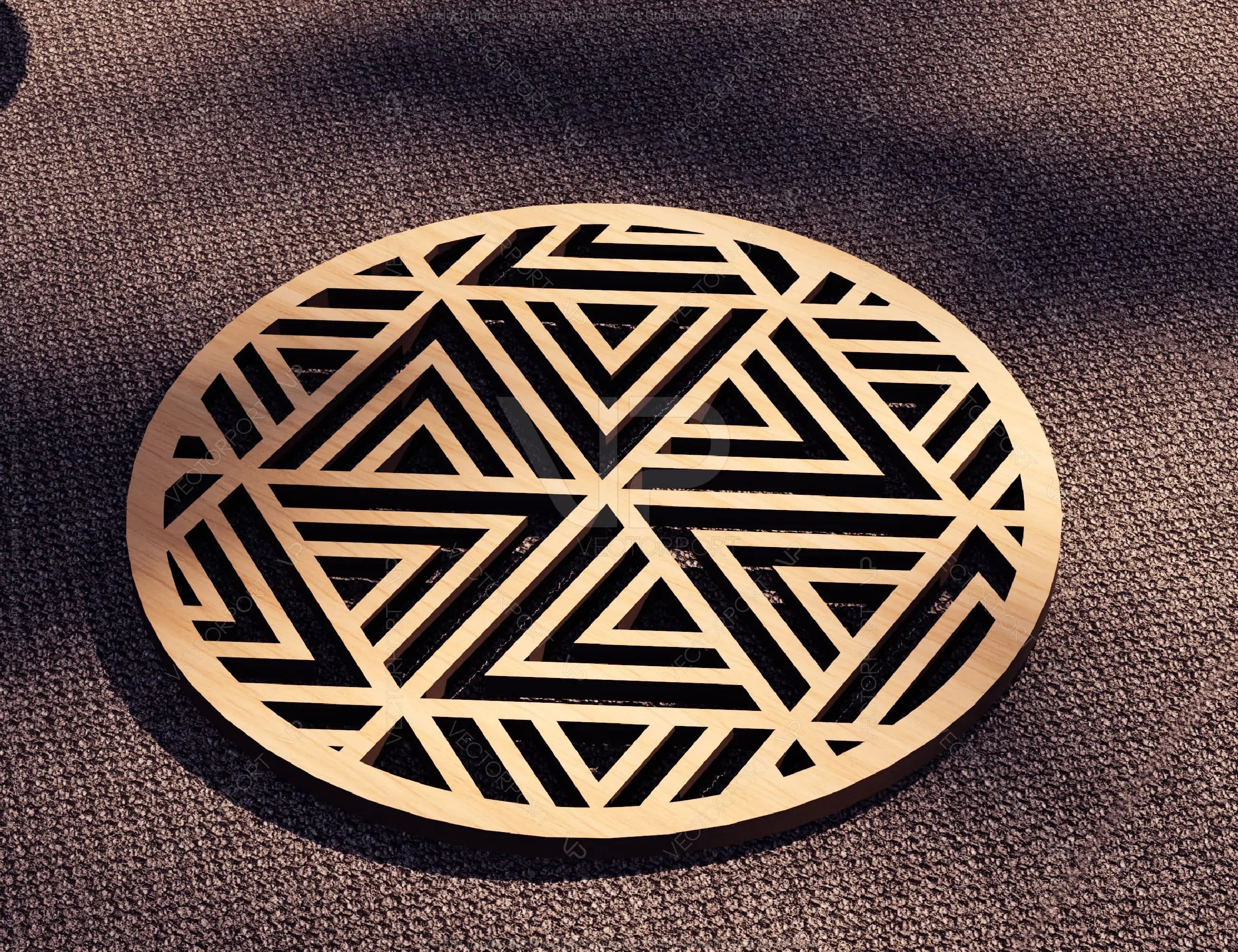 Elegant Round Laser Cut Wood Coasters Drink Tea Coffee Cup Mat Pad Placemat Tableware Digital Download | SVG, DXF |#177|