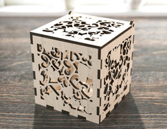Opener Gift Box Decorative Wooden laser cut jeweler case Wedding Love Valentine Gift model Digital Download |#U177|