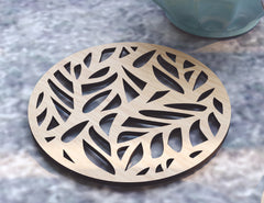 Round Laser Cut Wood Coasters Drink Tea Coffee Cup Mat Pad Placemat Tableware Digital Download | SVG, DXF |#U182|