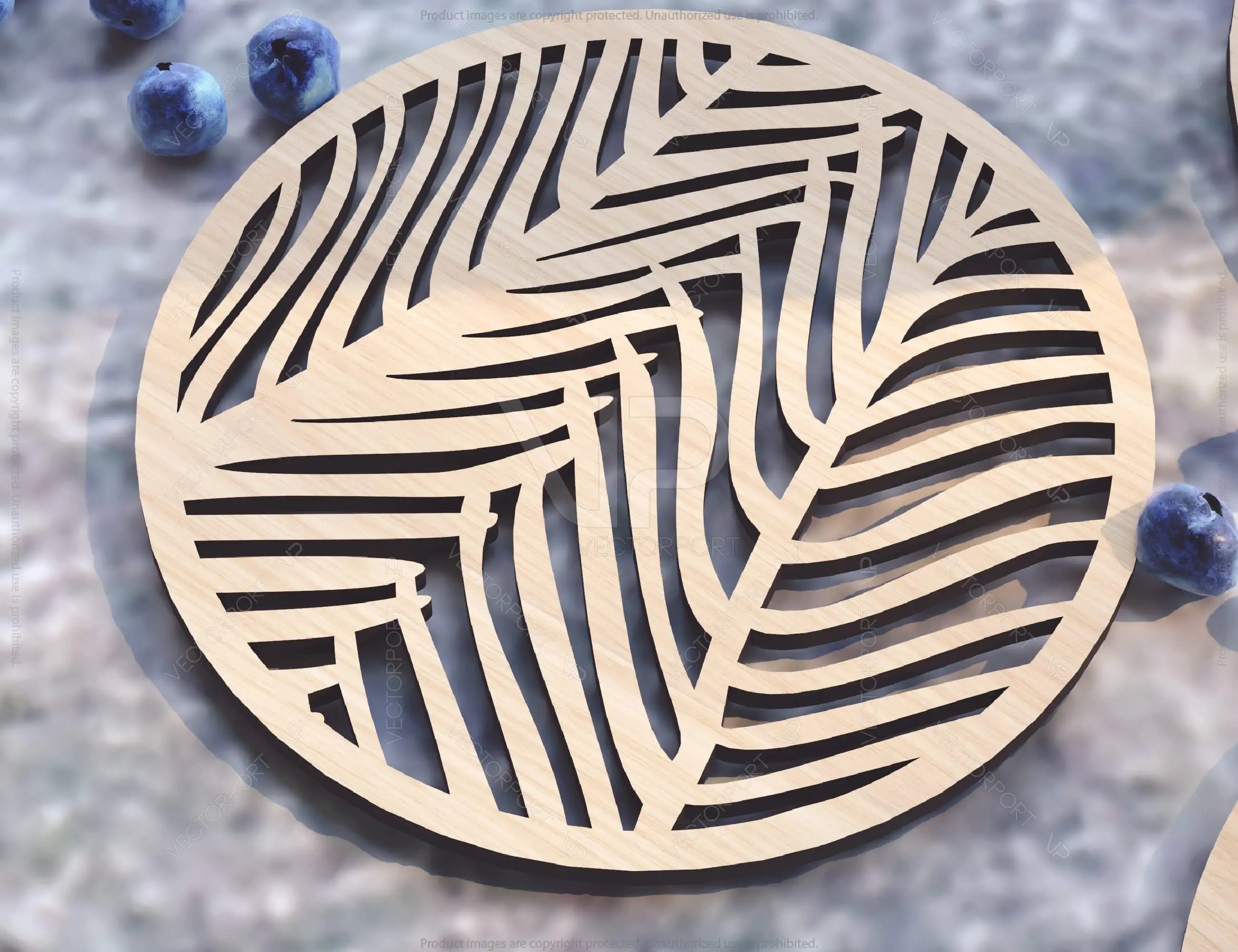 Round Laser Cut Wood Coasters Drink Tea Coffee Cup Mat Pad Placemat Tableware Digital Download | SVG, DXF |#U182|