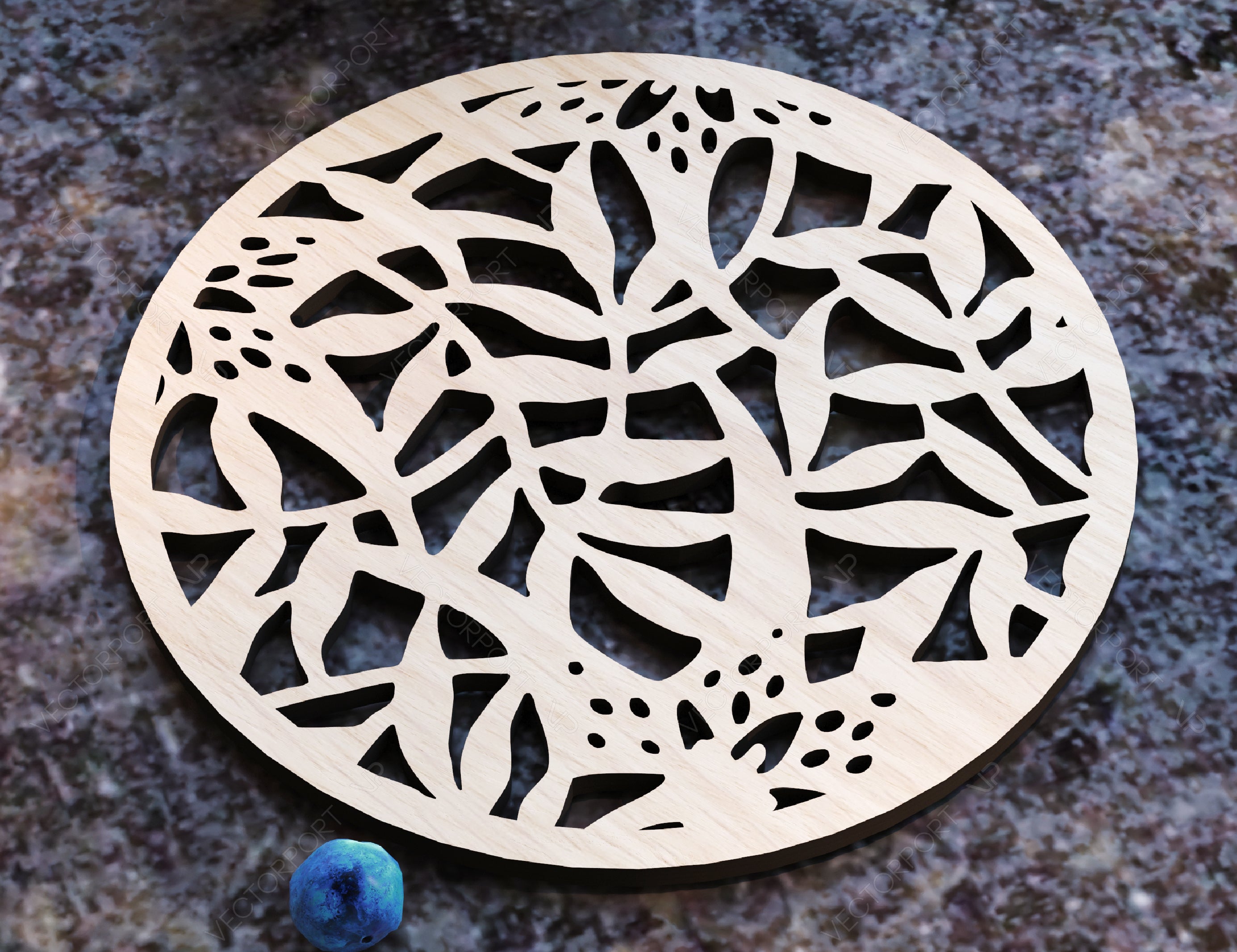 Round Laser Cut Wood Coasters Drink Tea Coffee Cup Mat Pad Placemat Tableware Digital Download | SVG, DXF |#U183|