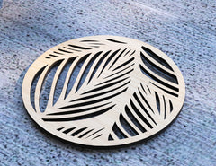 Round Laser Cut Wood Coasters Drink Tea Coffee Cup Mat Pad Placemat Tableware Digital Download | SVG, DXF |#U184|