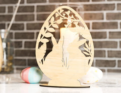 Standing Easter Egg Ornaments Laser Cut Files Egg SVG bundle 3 Elements Digital Download |#U192|