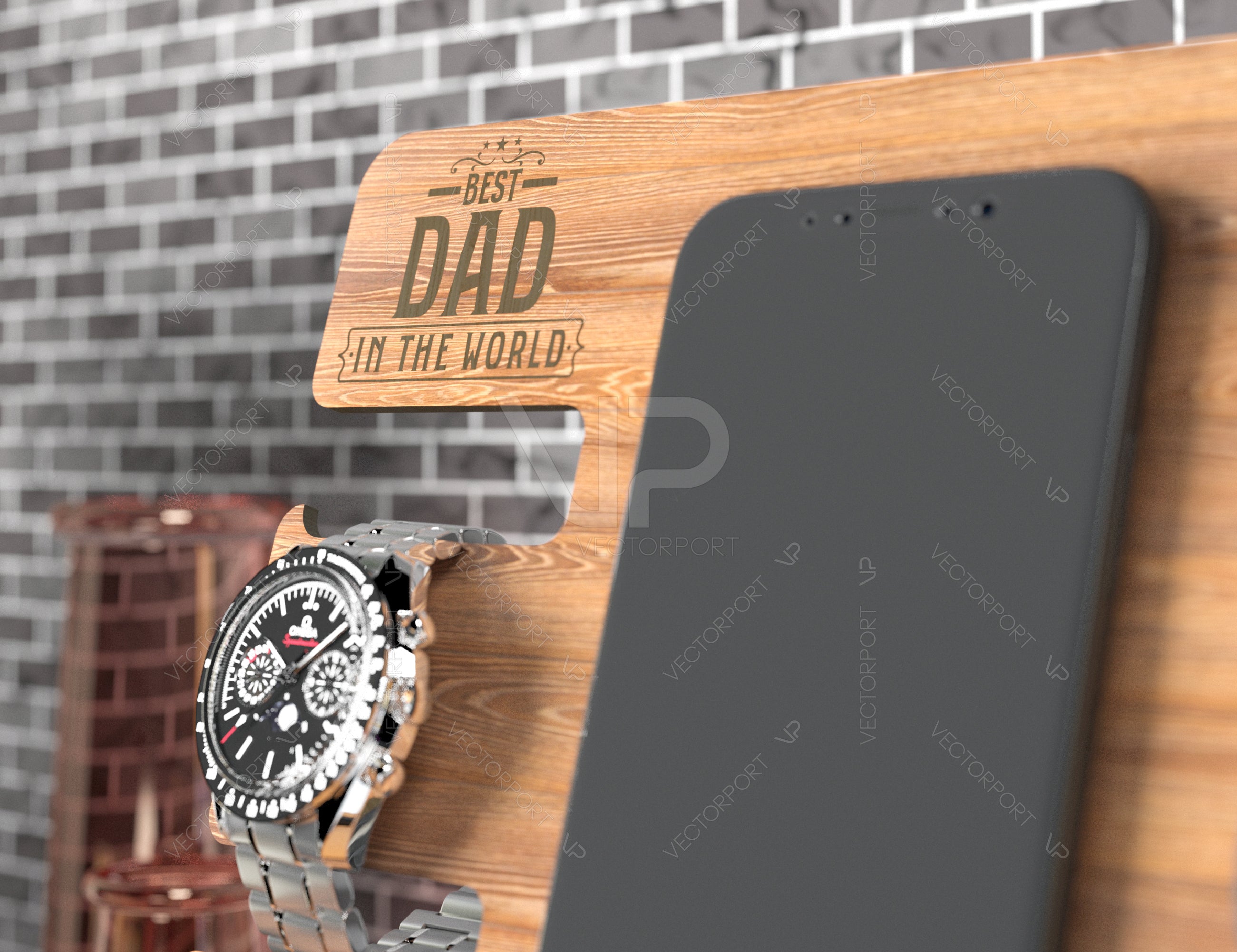 Personalized Fathers Day Gift , Phone Charging Station, Personal Items Table organizer, Wood Docking Station Digital Download |#208|