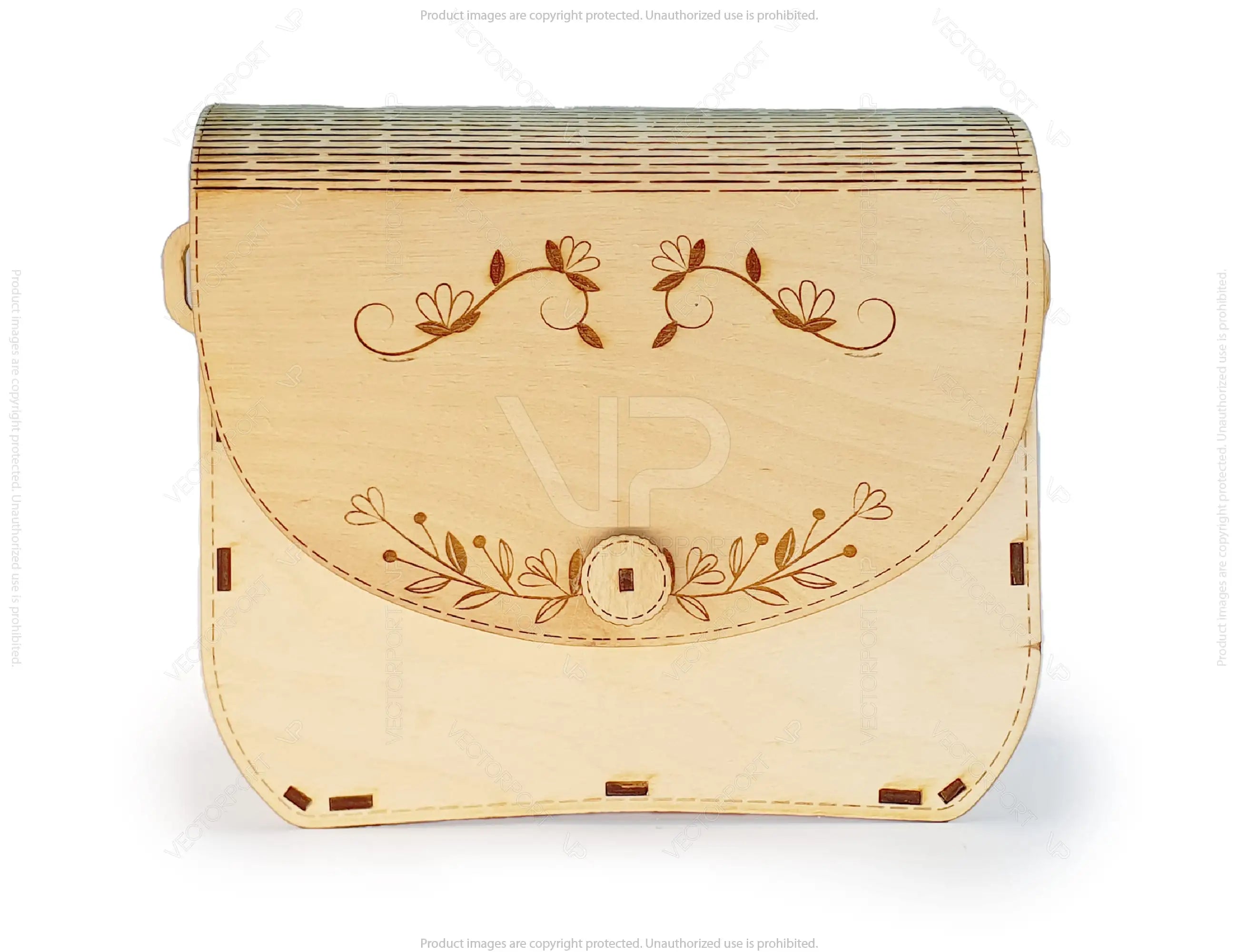 Wooden Clutch Laser Cut Wooden Bag, Purse, Handbag Digital Download SVG |#216|