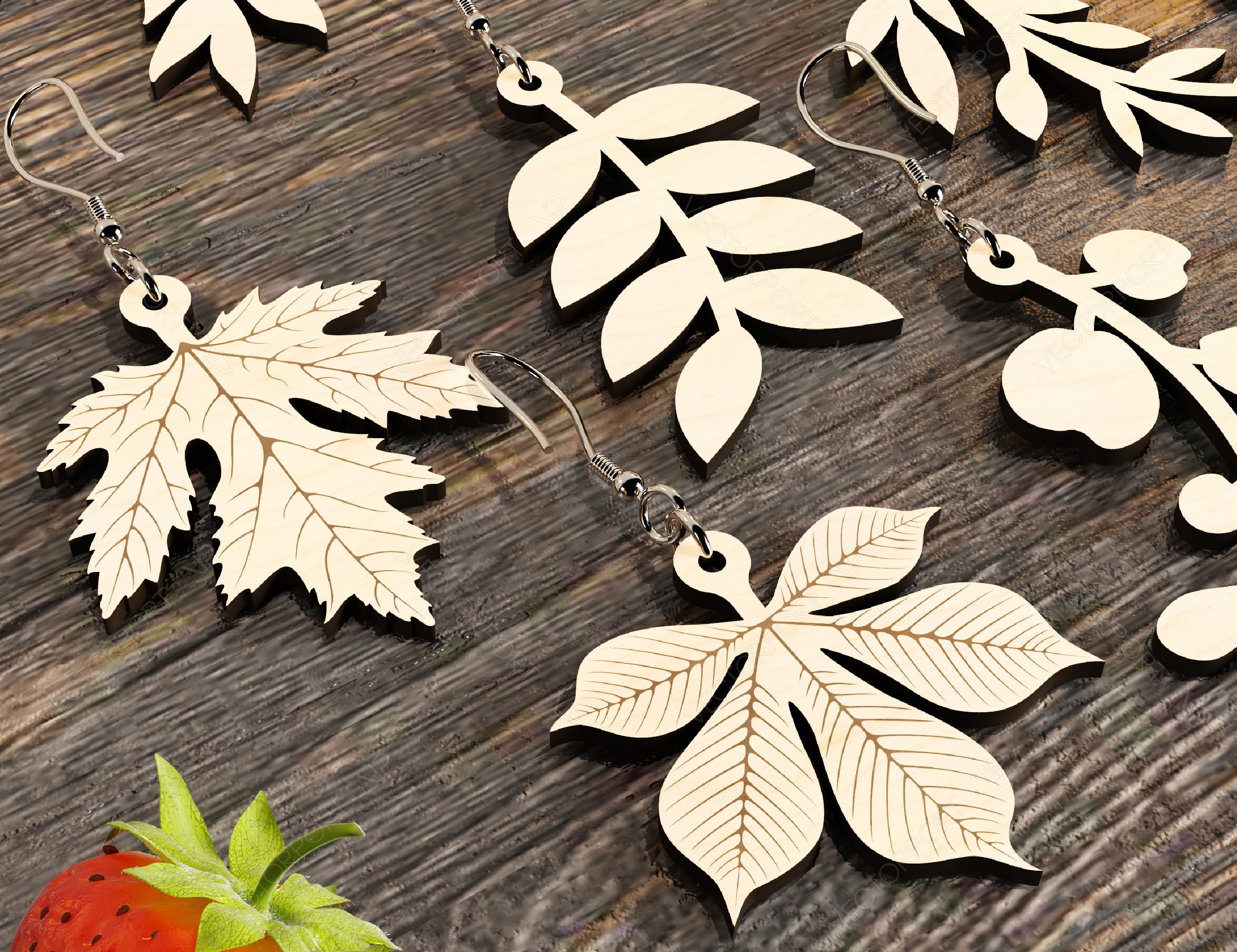 Leaves shape Earring Bundle Svg Jewelry Pendants earring laser cut Cut Files Digital Download |#224|