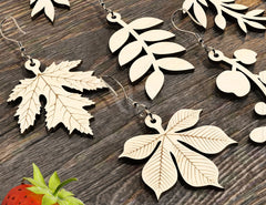 Leaves shape Earring Bundle Svg Jewelry Pendants earring laser cut Cut Files Digital Download |#224|