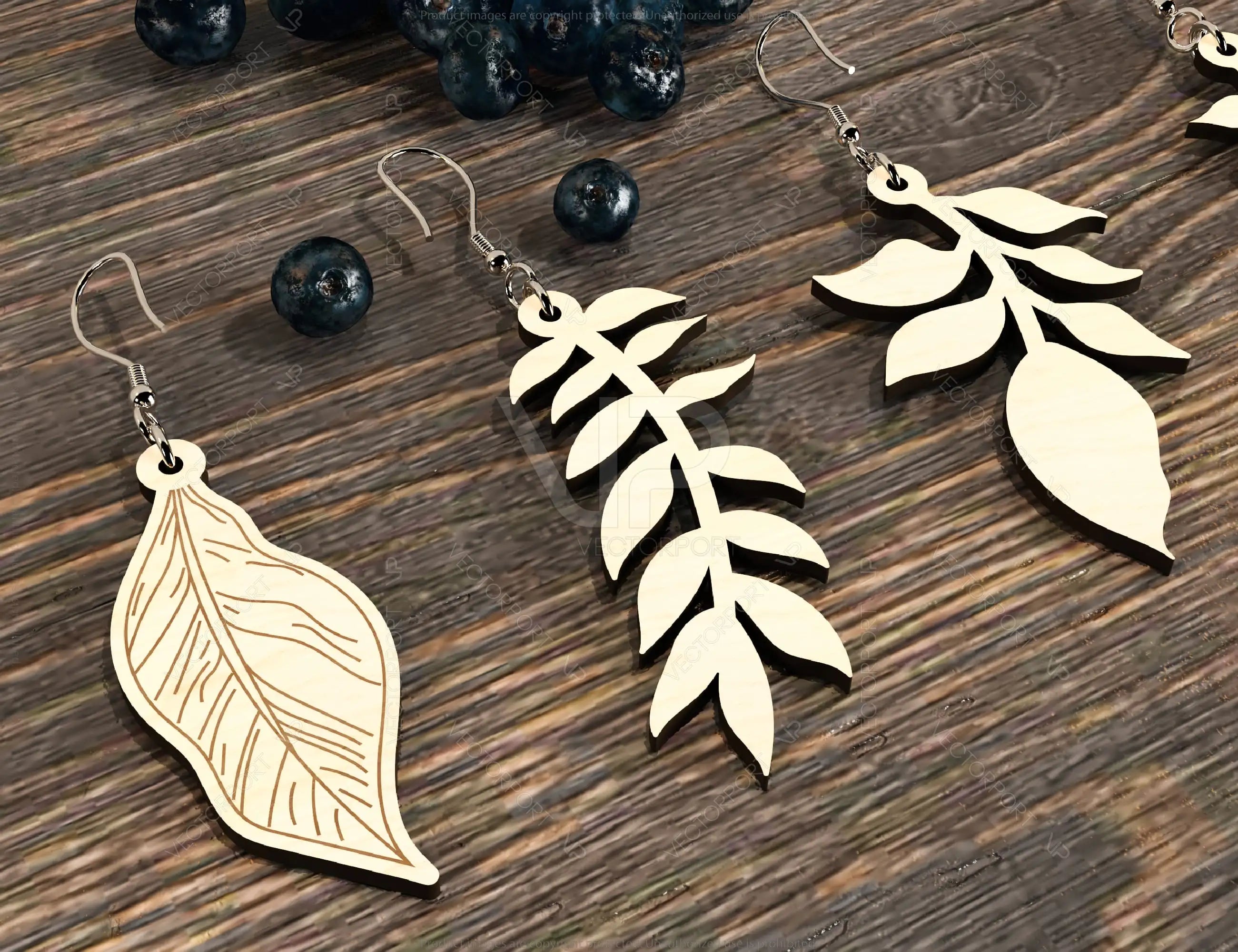 Leaves shape Earring Bundle Svg Jewelry Pendants earring laser cut Cut Files Digital Download |#224|