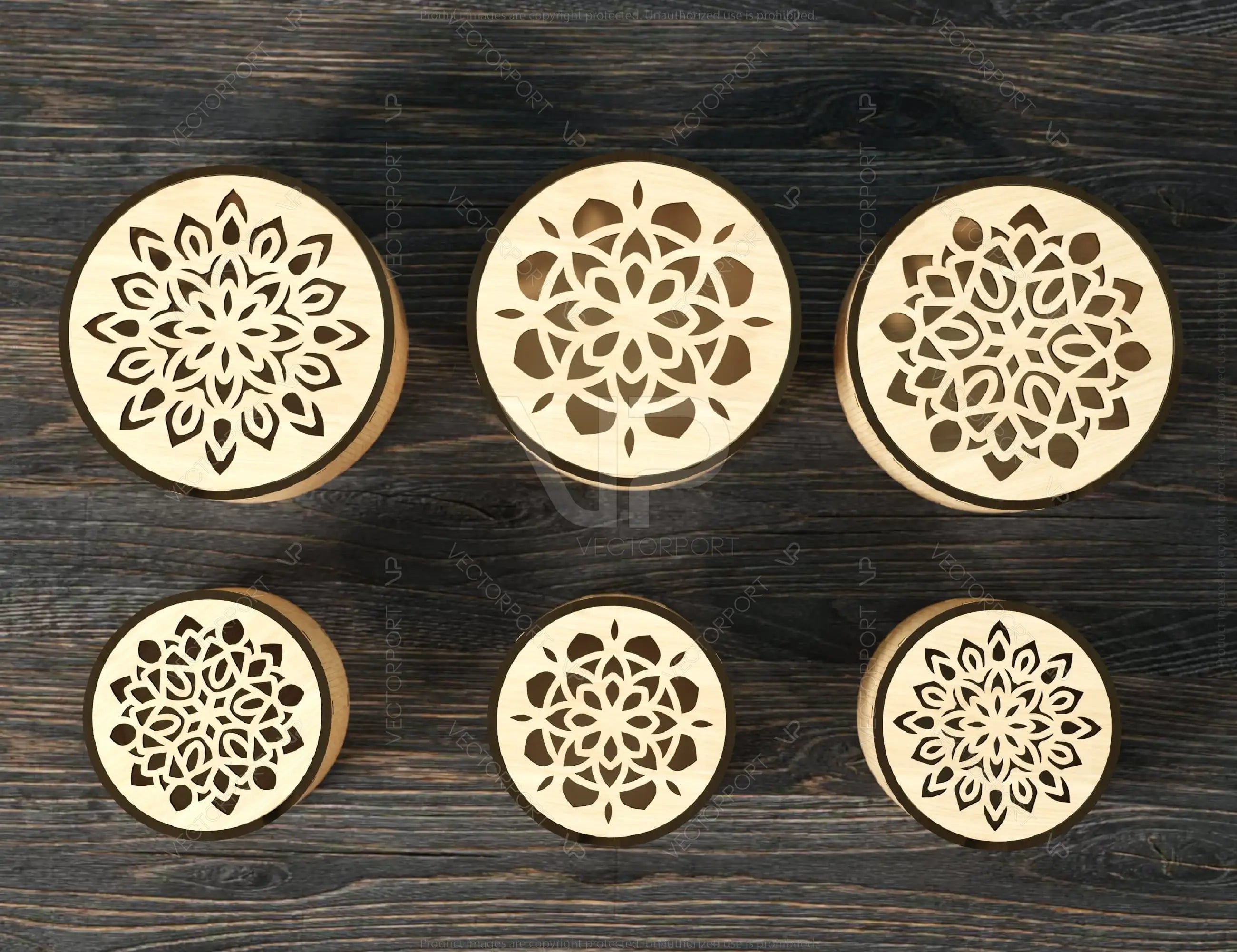 Decorative Round Wooden Gift box laser cut Jeweler Case Wedding Love Digital Download |#U238|