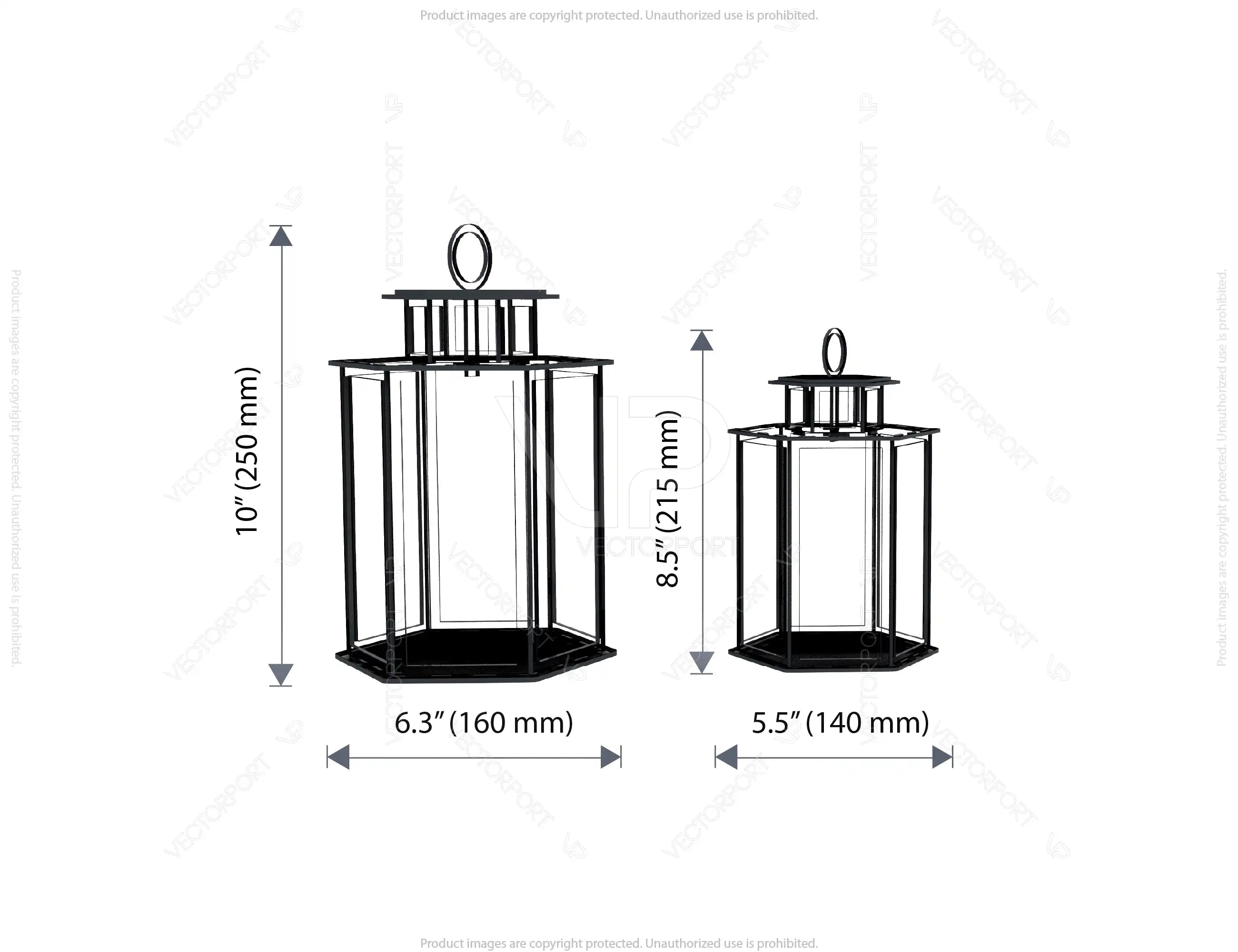 Thanksgiving Lantern Tealight Holder SVG – Autumn Leaves, Pumpkins & Turkey Candle Box Digital Download |#253|