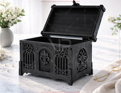 Gothic Wooden Keepsake Box | Laser Cut Storage Chest SVG | Ornate Decorative Gift Box Digital Download |#260|