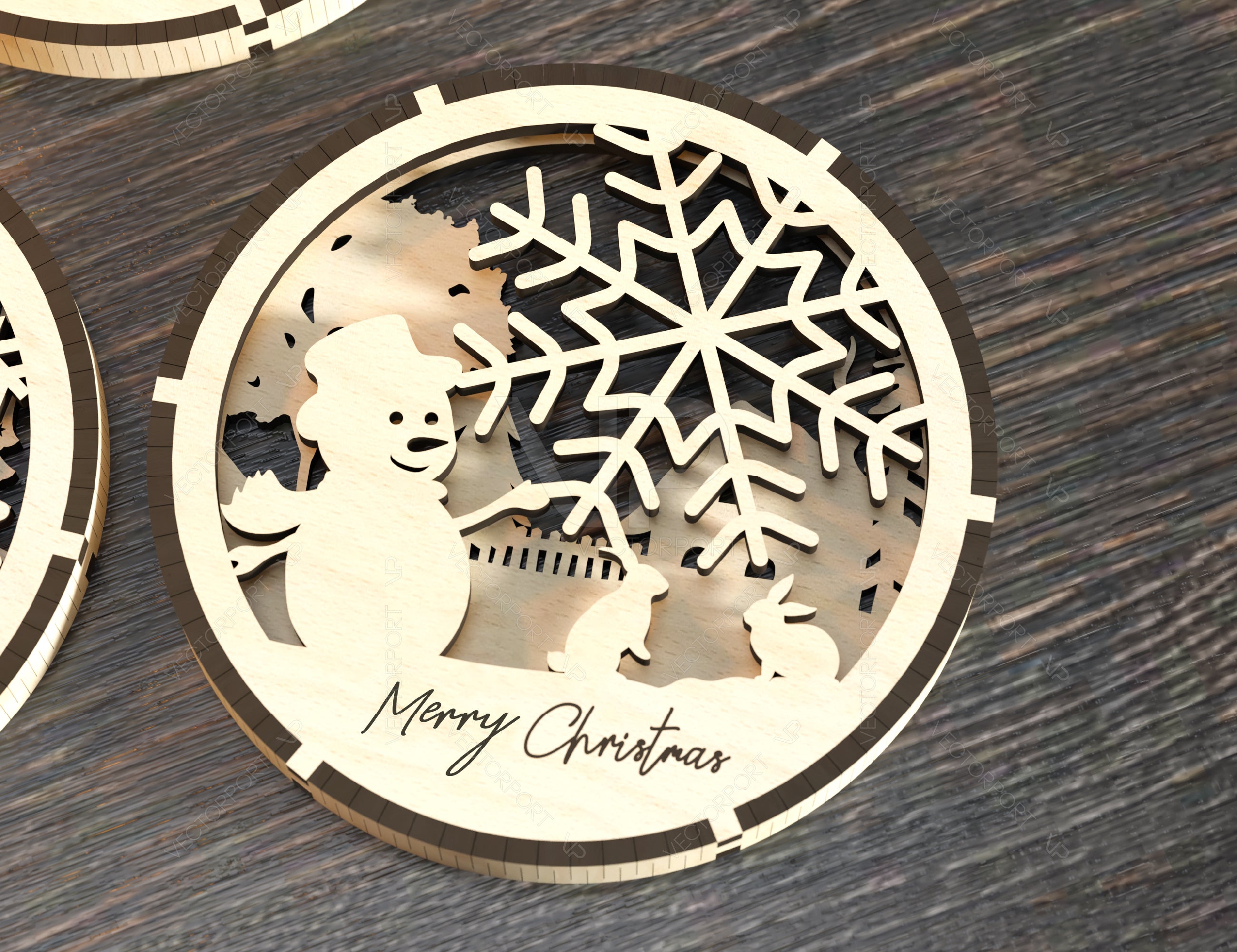 Coaster Christmas Gift Laser Cut Tea Coffee Cup Mat Pad Placemat Tableware Deer New Year Theme Digital Download |#U264|