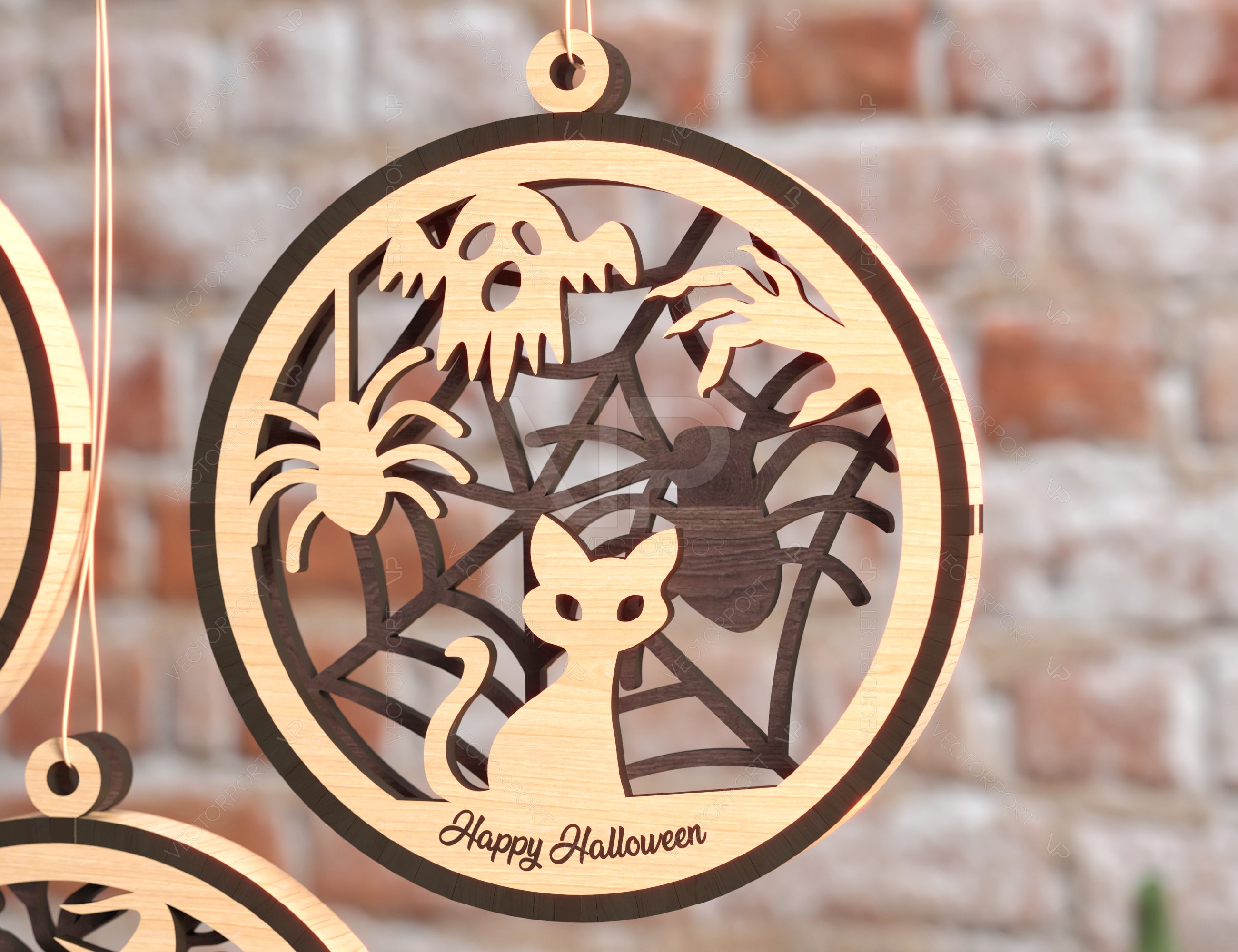 Halloween Decoration Balls Craft Hanging Bauble Pumpkin Witch Spider Lantern Spooky Scene Digital Download |#U268|