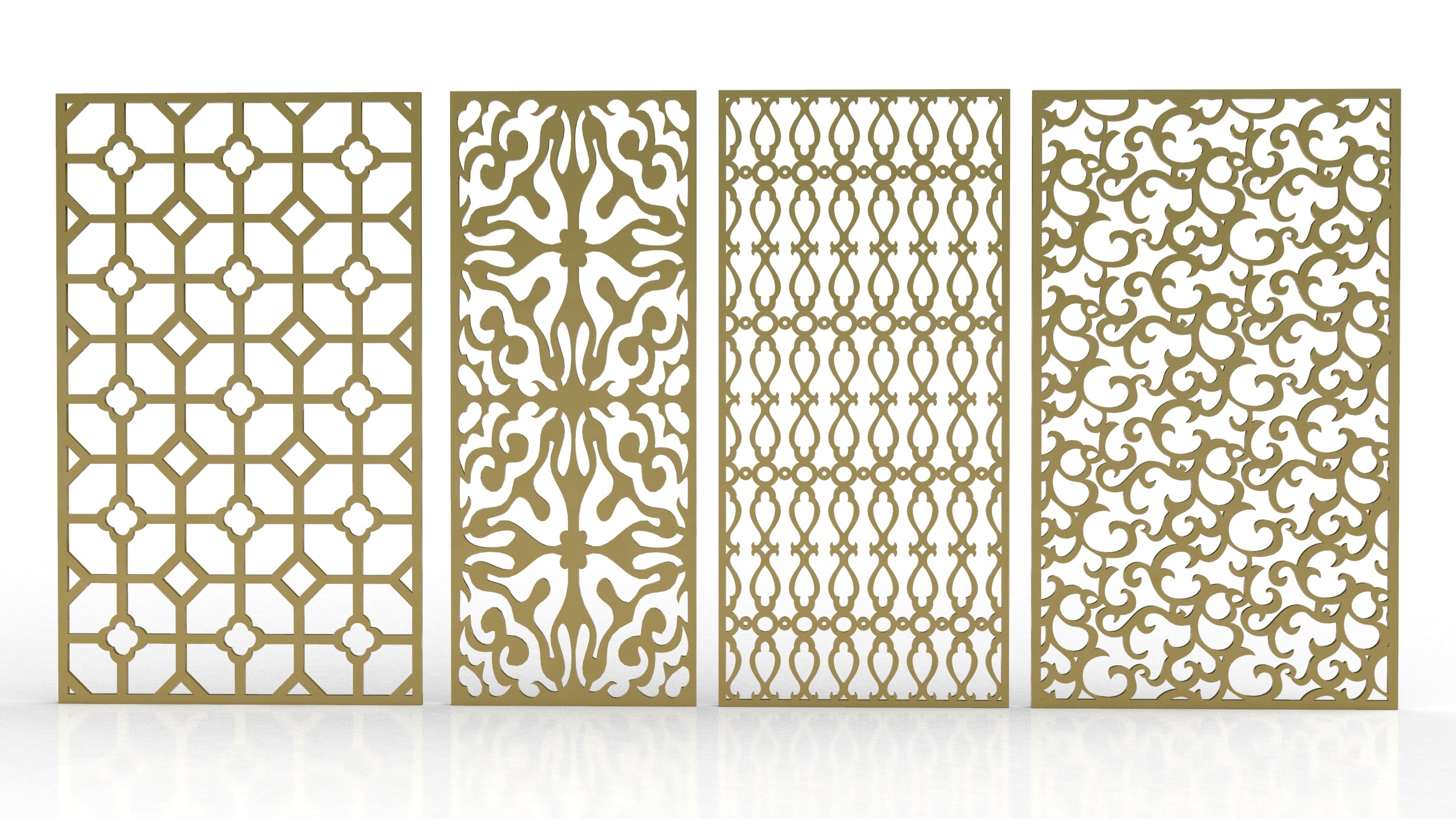 Abstract Pattern Panel Templates CNC Laser Cutting File | SVG, DXF, AI |#C027|