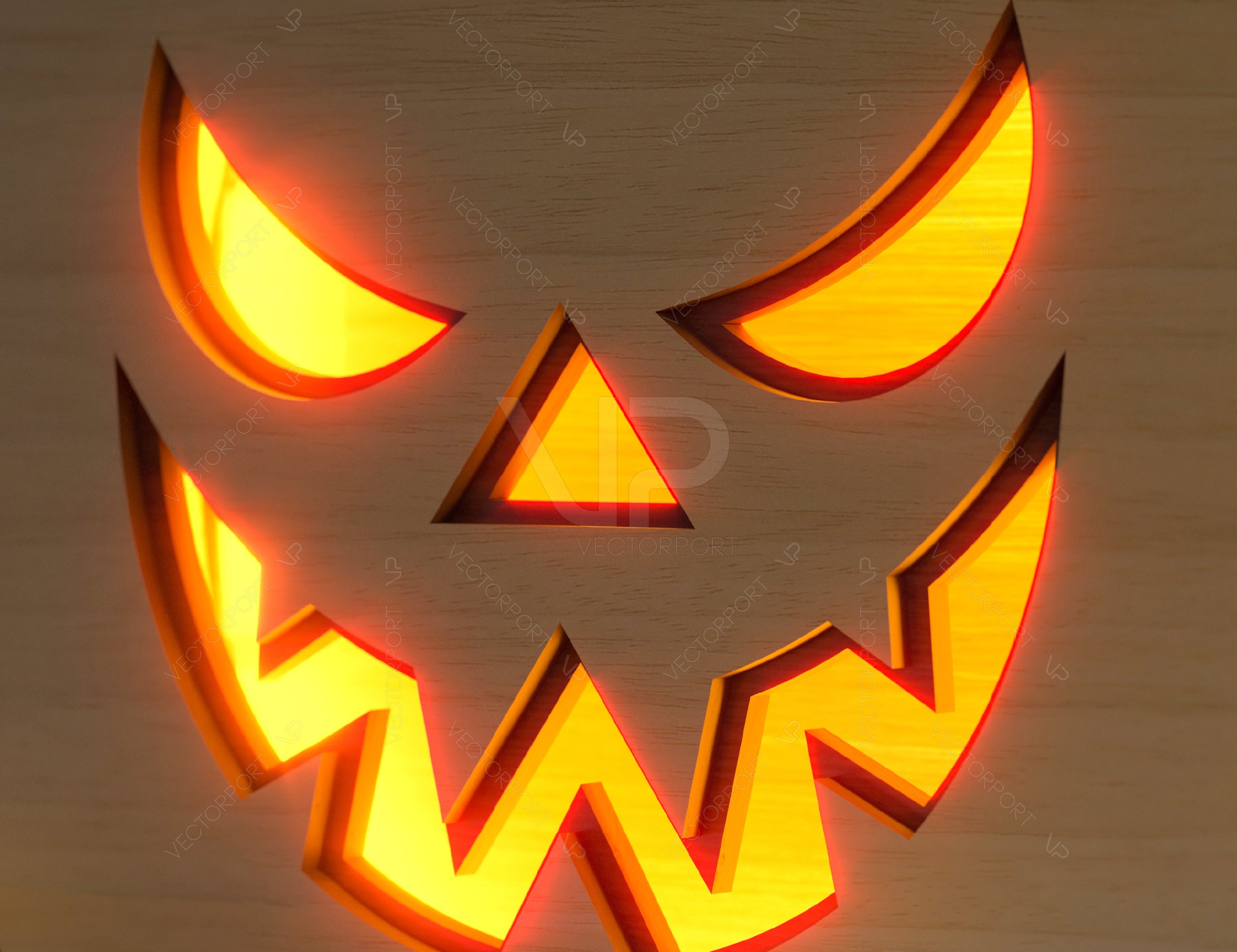 Halloween 3D Pumpkin Night Lamp Laser Cut File Light Box Pumpkin Led Light Digital Download |#U272|