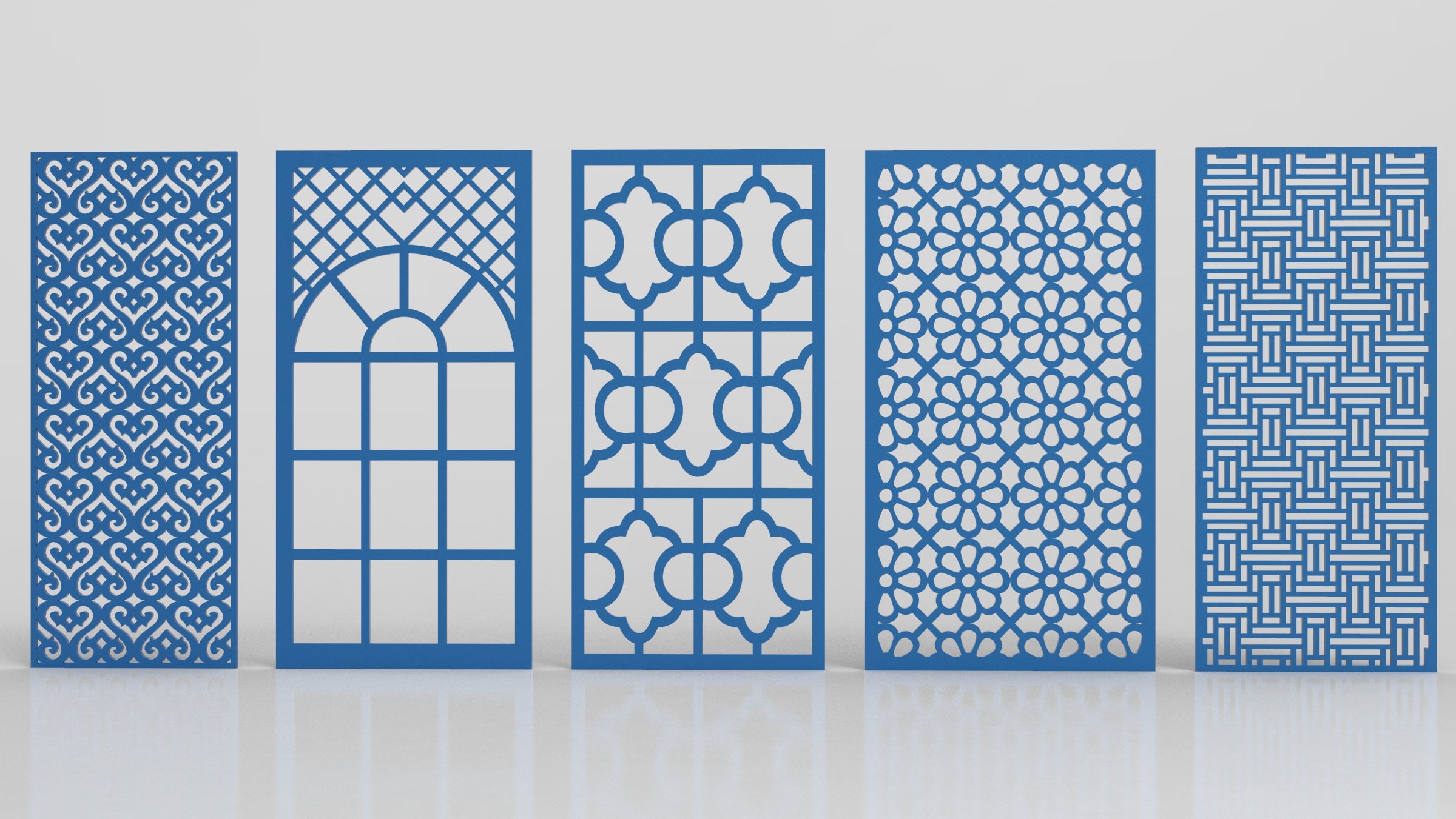 Abstract Pattern Panel Templates CNC Laser Cutting File | SVG, DXF, AI |#C028|