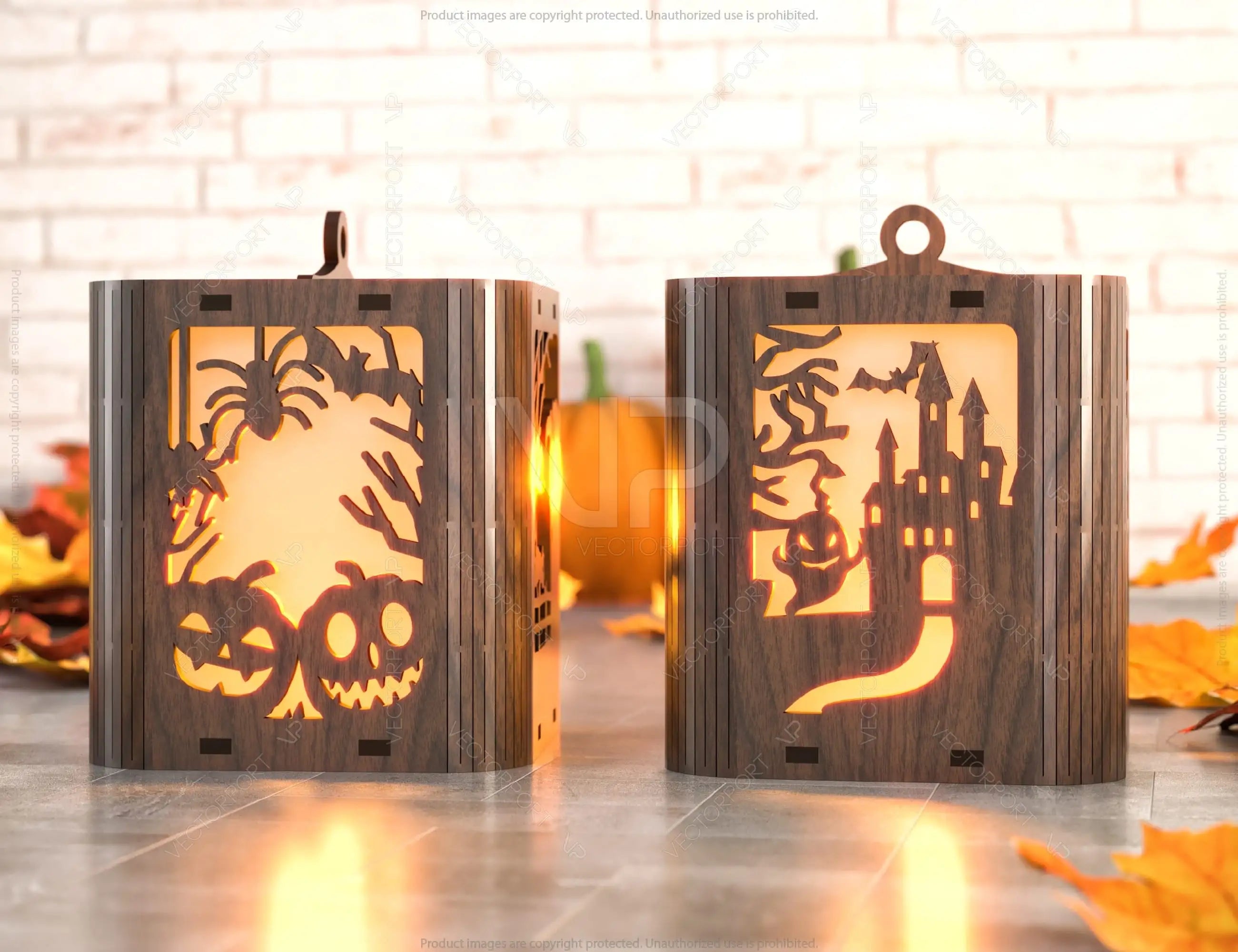 Halloween Candle Tealight Holder Pumpkin Witch Spider Lantern Spooky Scene Lamp Hanging Tree Decoration Candle Holder Digital Download |#U285|