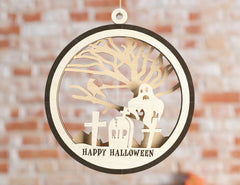 Halloween Decoration Balls Craft Hanging Bauble Pumpkin Cat Spider Lantern Spooky Scene Digital Download |#U286|