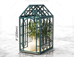 Greenhouse Miniature 3D Glasshouse Laser cut file Mini Garden House Candle holder Garden Terrarium Digital Download |#U352|