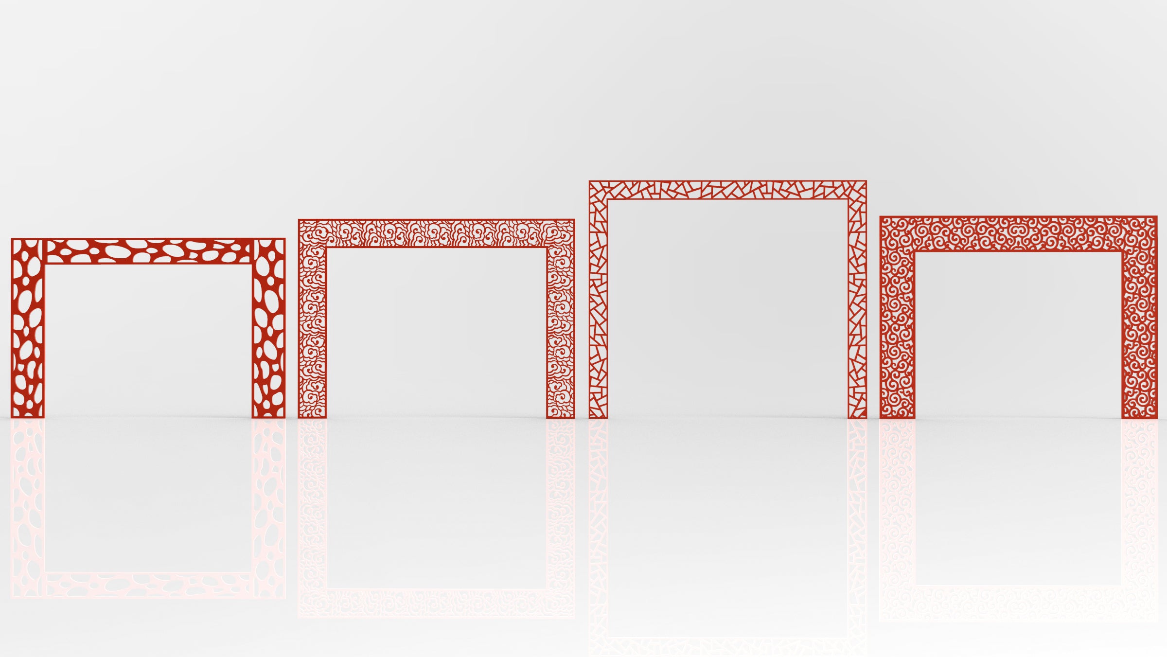 Islamic Abstract Pattern Panel Templates CNC Laser Cutting File | SVG, DXF, AI |#C036|