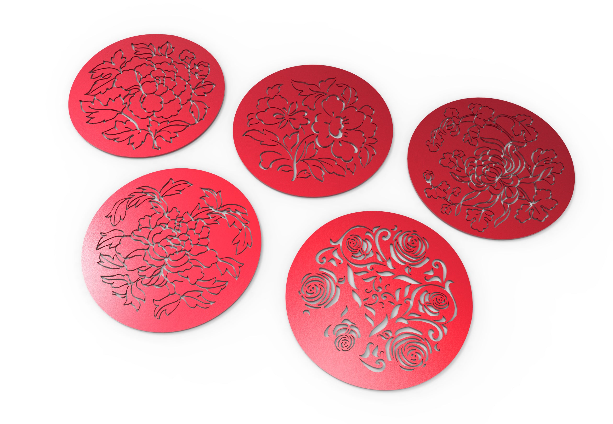 Round Abstract Pattern Panel Templates CNC Laser Cutting File | SVG, DXF, AI |#C037|