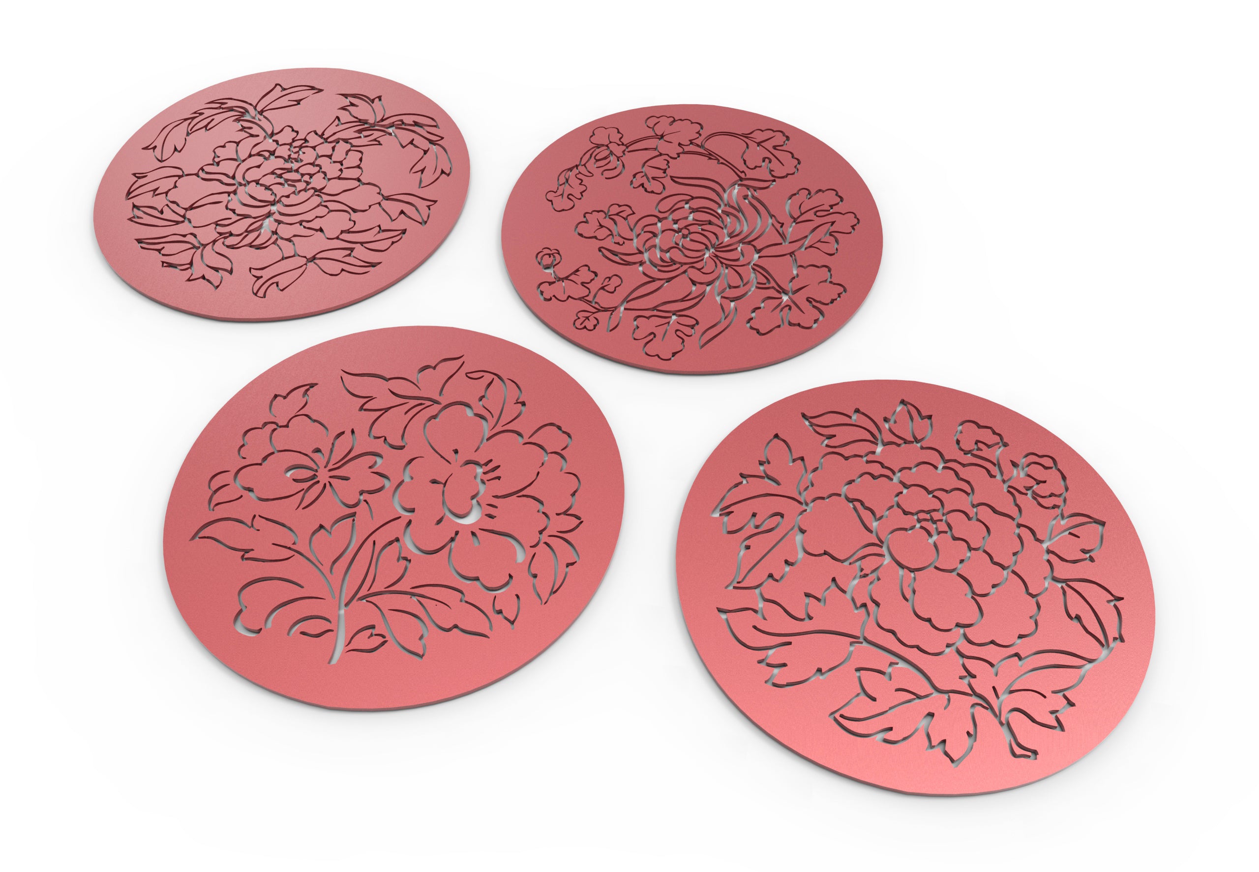 Round Abstract Pattern Panel Templates CNC Laser Cutting File | SVG, DXF, AI |#C040|