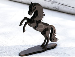 Horse Standing 3D: Laser Cut Horse Tabletop Multilayer Décor SVG Digital Download |#U414|