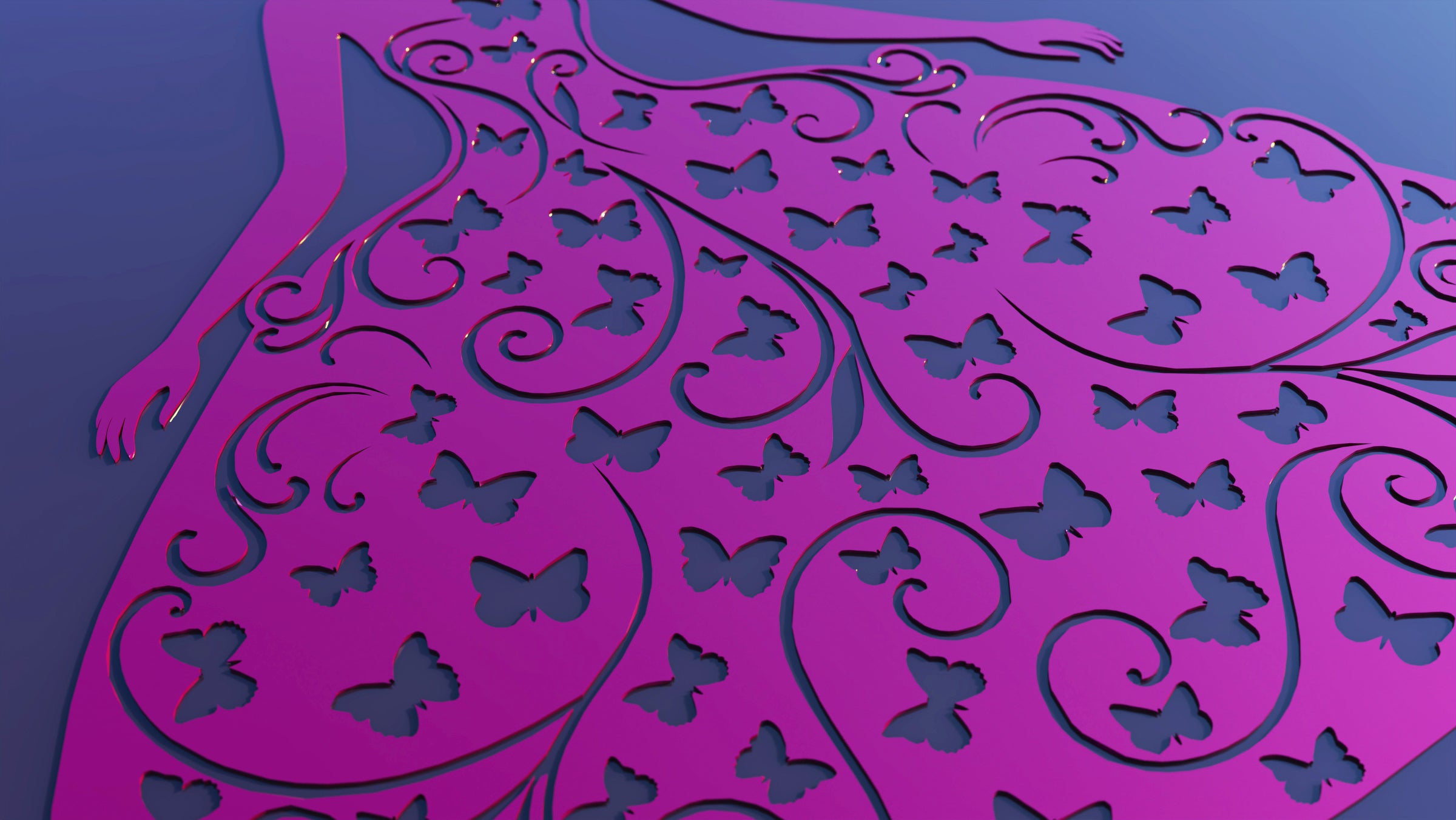 Decorative Abstract Pattern Panel Templates SVG CNC Laser Cutting File | SVG, DXF, AI |#C042|