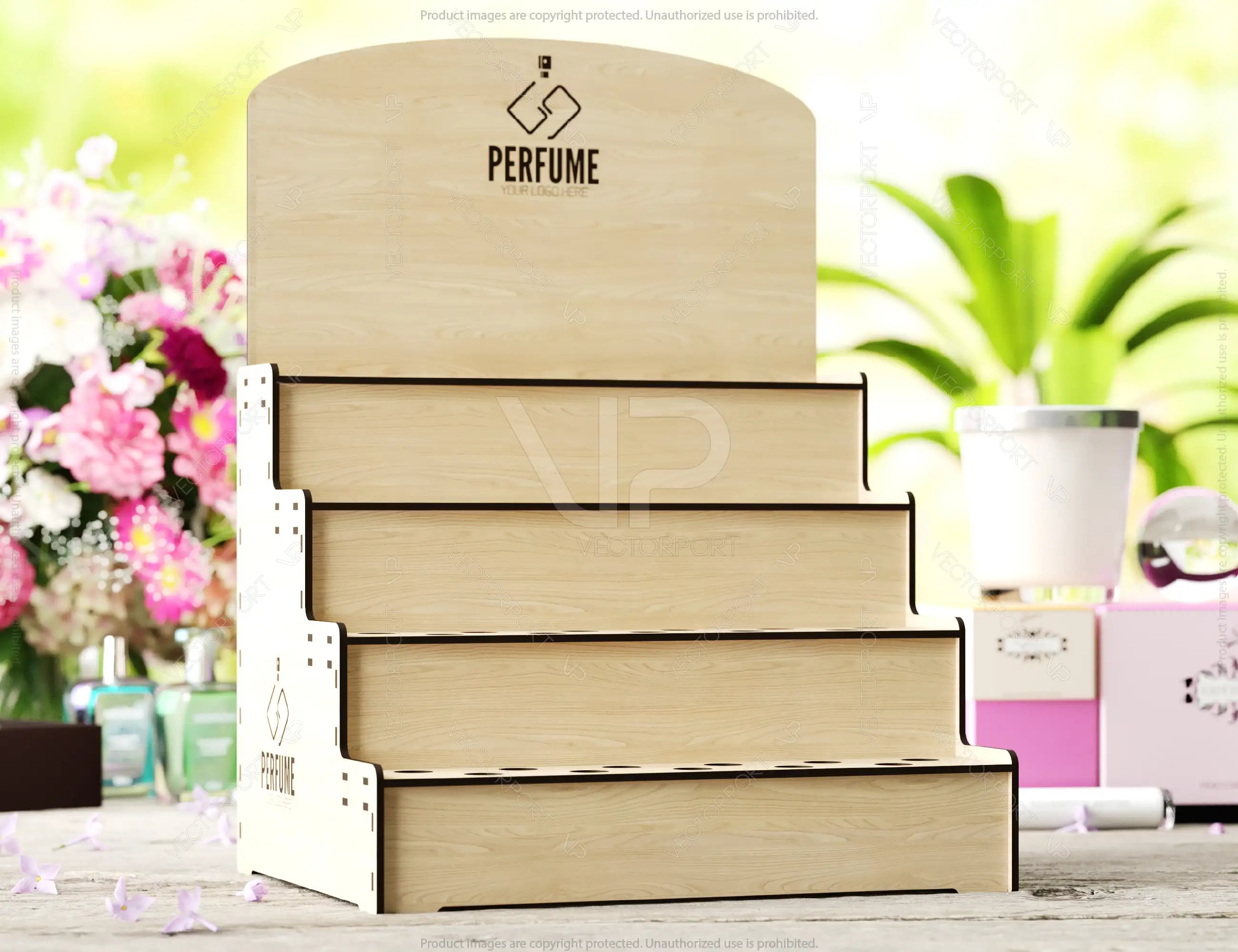 Perfume Sample Organizer, Essential Oil Storage Rack, Display Stand, Pefume Holder Laser Cut 44 Bottles Digital Download |#U465|