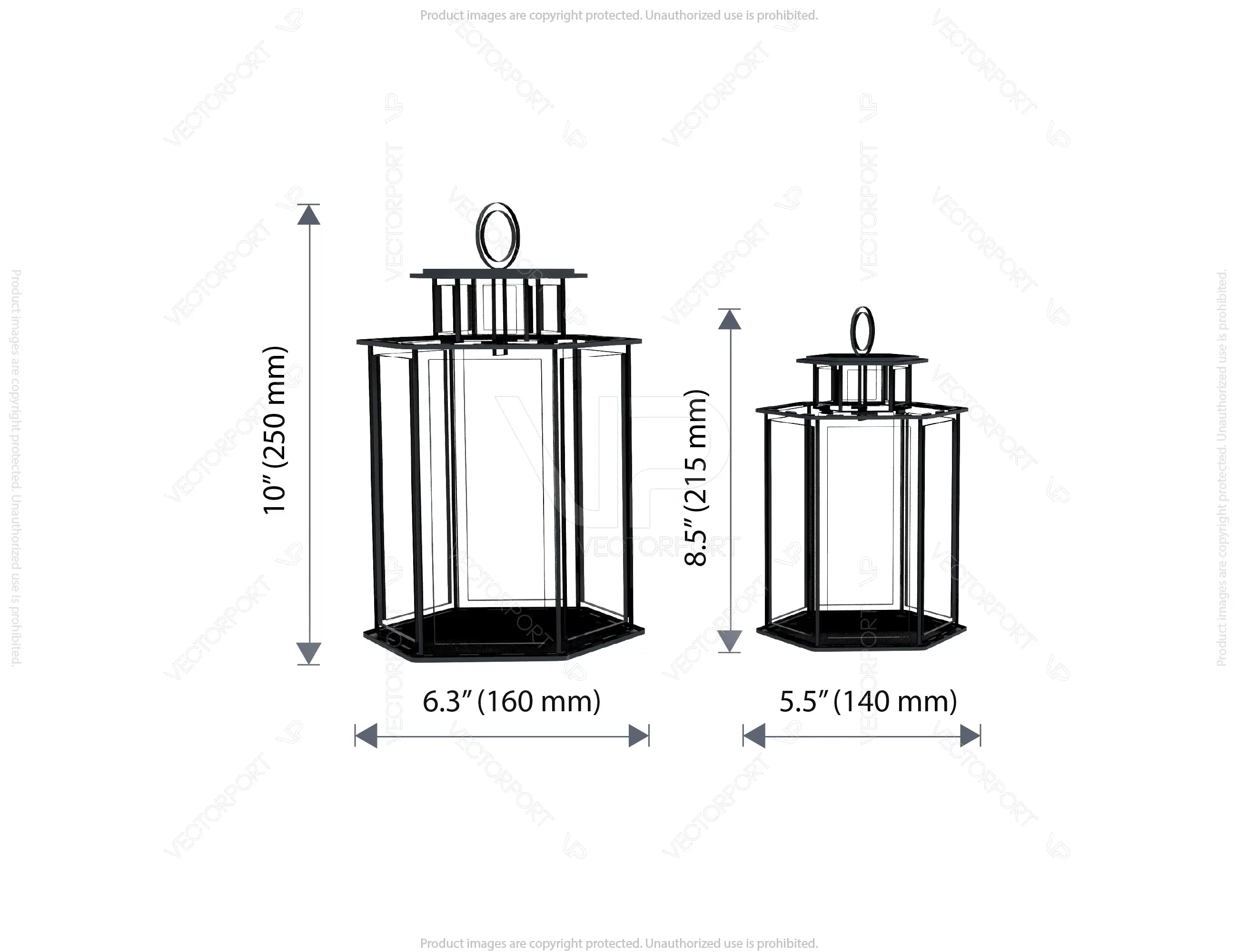 Christmas Candle Holder, Festive Lantern, Holiday Tea Light, New Year Themed Laser Cut Digital Download SVG |#U476|