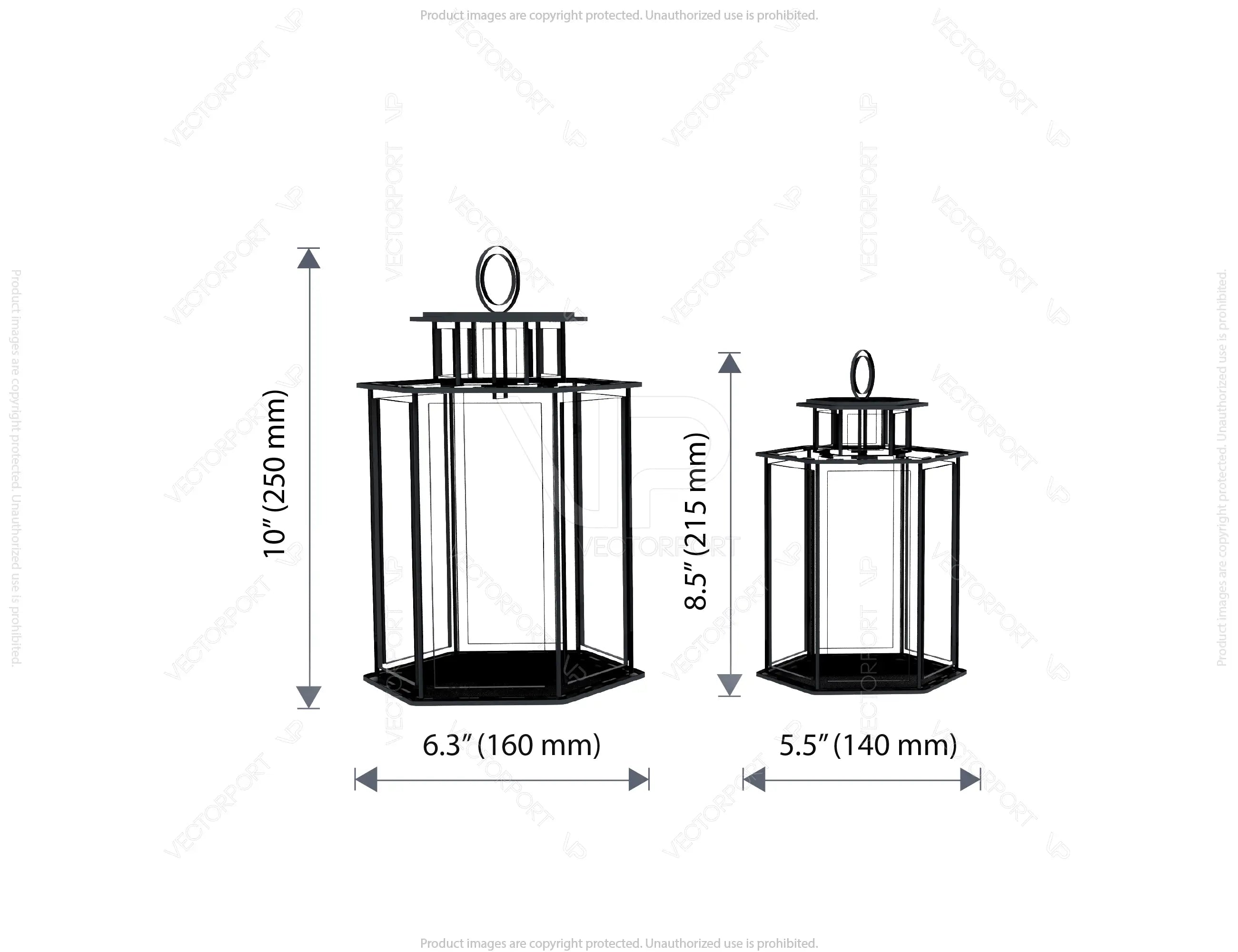 Christmas Candle Holder, Festive Lantern, Holiday Tea Light, New Year Themed Laser Cut Digital Download SVG |#U495|