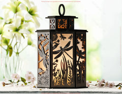 Dragonfly Elegance: Laser-Cut Lantern with Intricate Wings – Elegant Home Décor, Candle Holder, A Magical Touch for Your Home Digital Download |#U543|