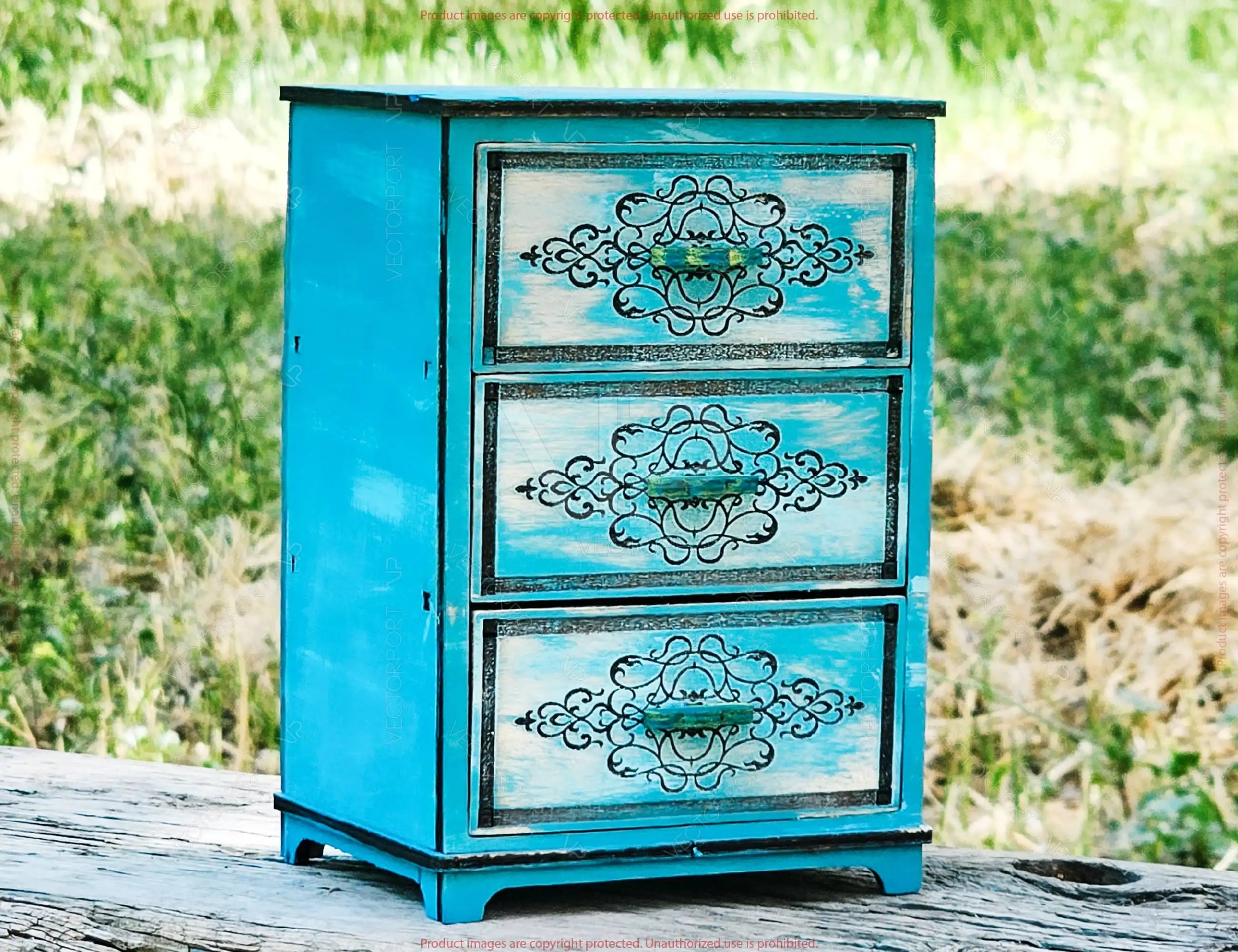 Laser Cut Miniature Dresser SVG – Elegant Jewelry Box, Wooden Nightstand File, DIY Laser Cutting Project Digital Download |#U589|