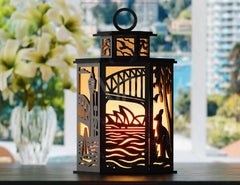 World Cities Laser Cut Table Lamp Panels Bundle – Skyline Lantern SVGs of New York, Paris, London & More Digital Download |#U590|