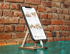 Modern Minimalist Phone Stand | Laser Cut SVG File | Mobile Holder, Wooden Desk Phone Dock – Digital Download |#U591|