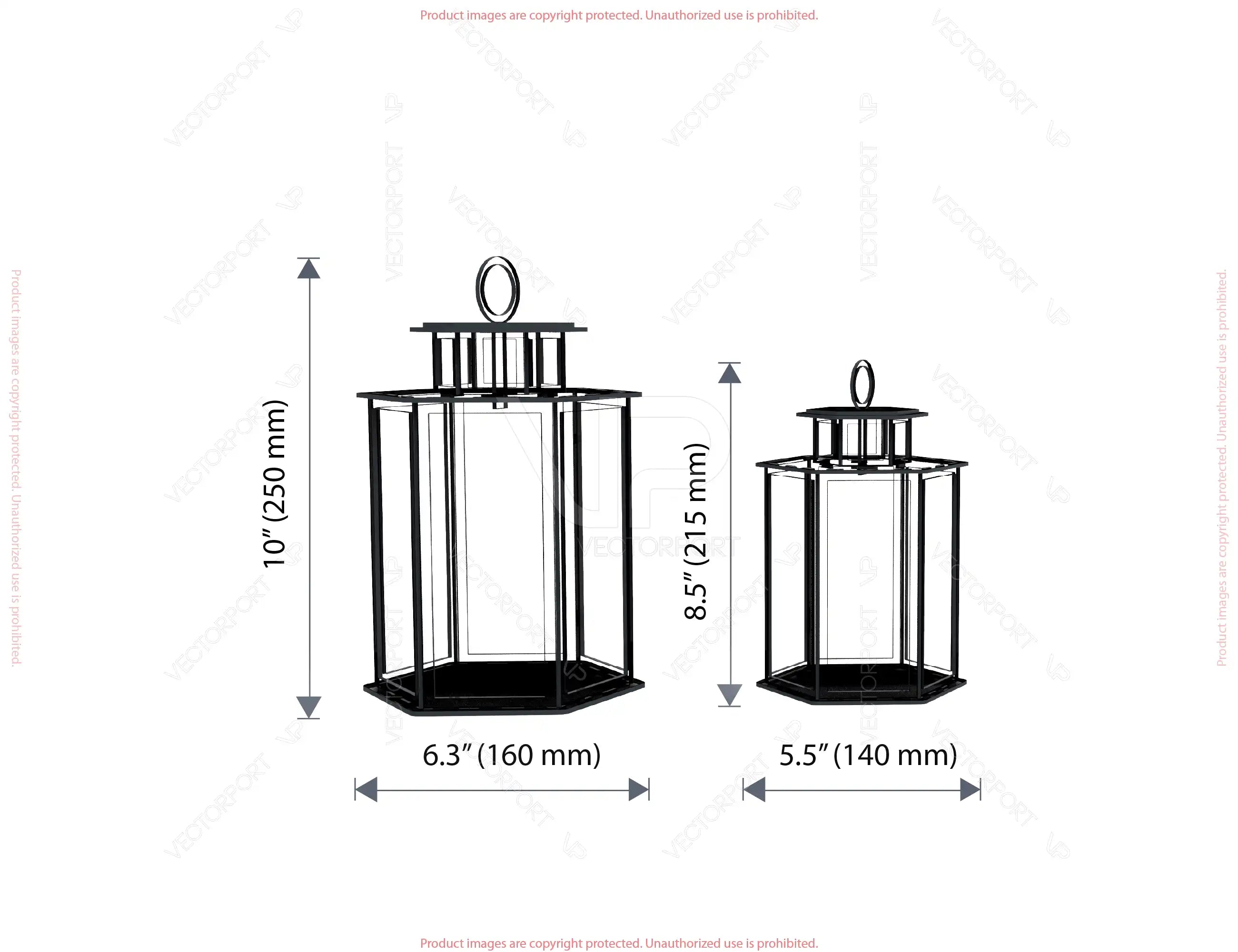Christmas Lantern Candle Holder, Festive Lantern, Holiday Tea Light, New Year Themed Laser Cut Digital Download |#U604|