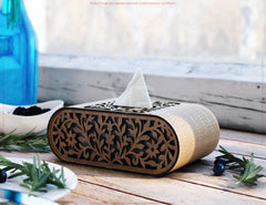 Laser Cut Napkin Dispenser SVG – 2 Size Options, Modern Tabletop Tissue Box Wooden Napkin cover Digital Download |#U607|