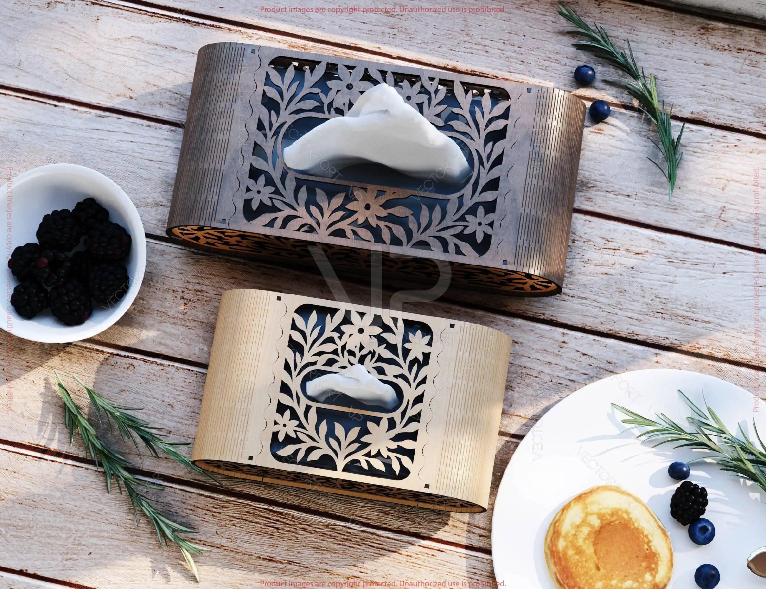 Laser Cut Napkin Dispenser SVG – 2 Size Options, Modern Tabletop Tissue Box Wooden Napkin cover Digital Download |#U607|