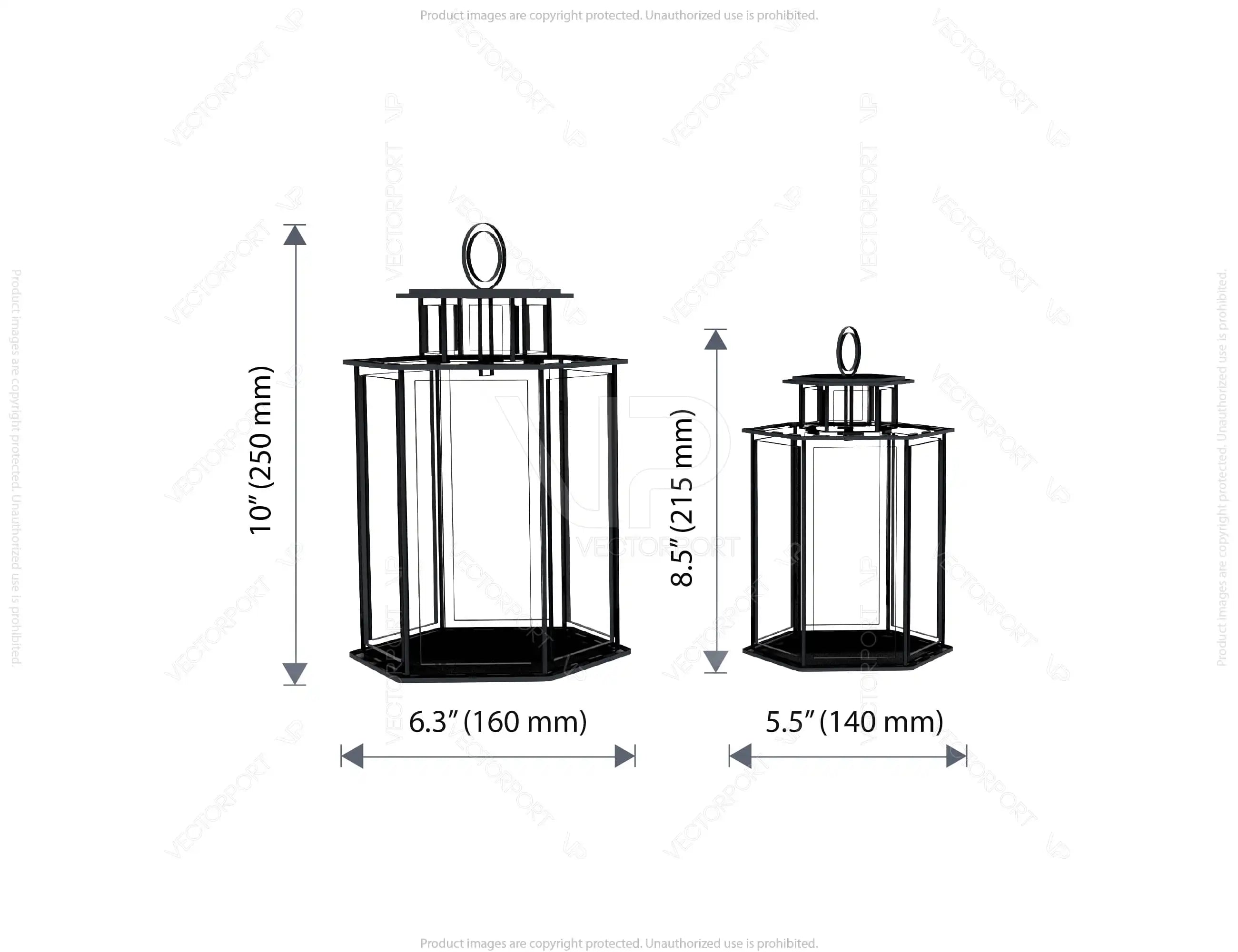 Sailor Theme Laser Cut Lantern with Lighthouse, Anchor, Ship Wheel & Ocean Scenes – Nautical Candle Holder Lamp Digital Download |#U613|