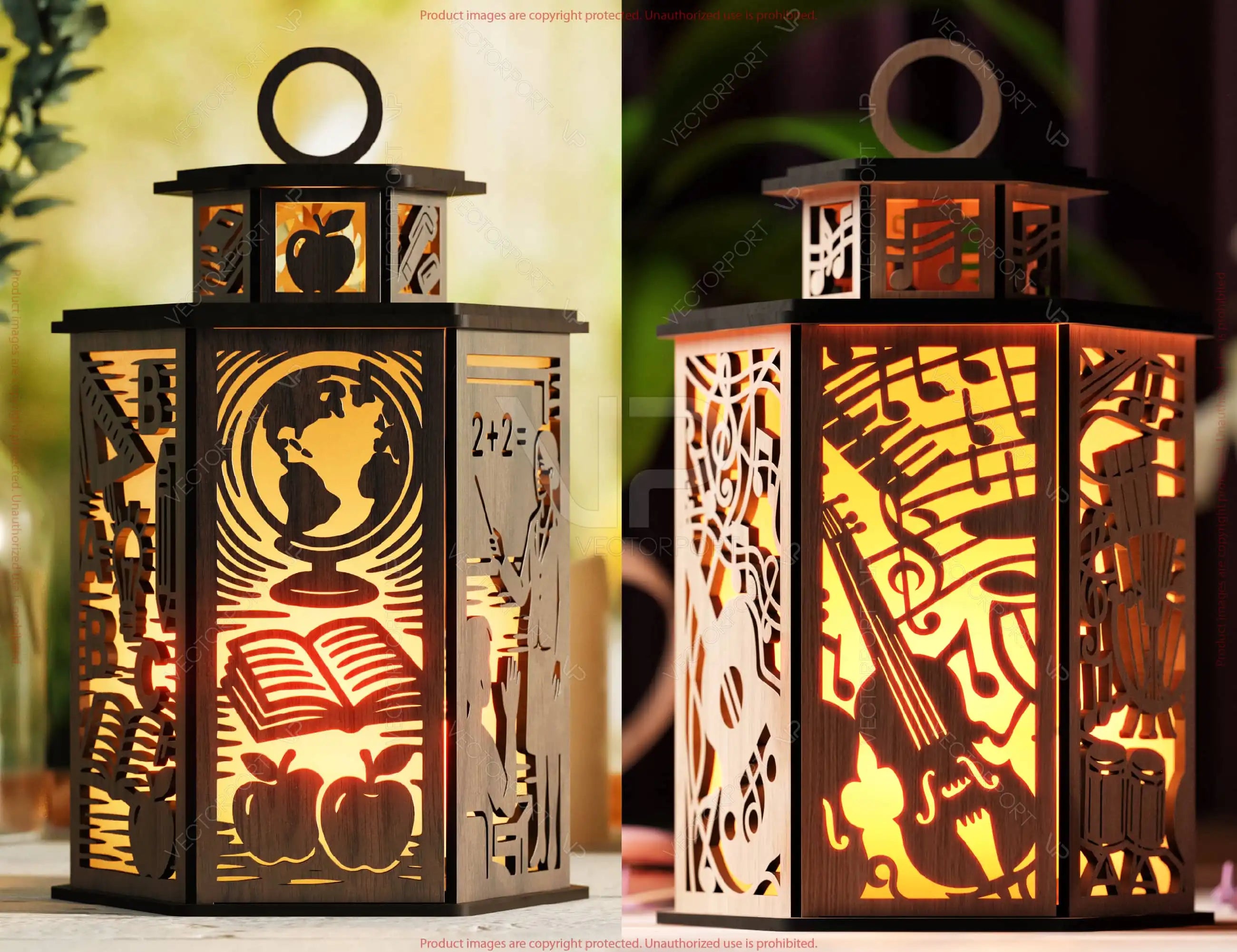 Profession Theme Laser Cut Lantern Bundle 12 Occupation- Candle Holder SVG Doctor, Pilot, Teacher, Sailor & More Digital Download |#U614|
