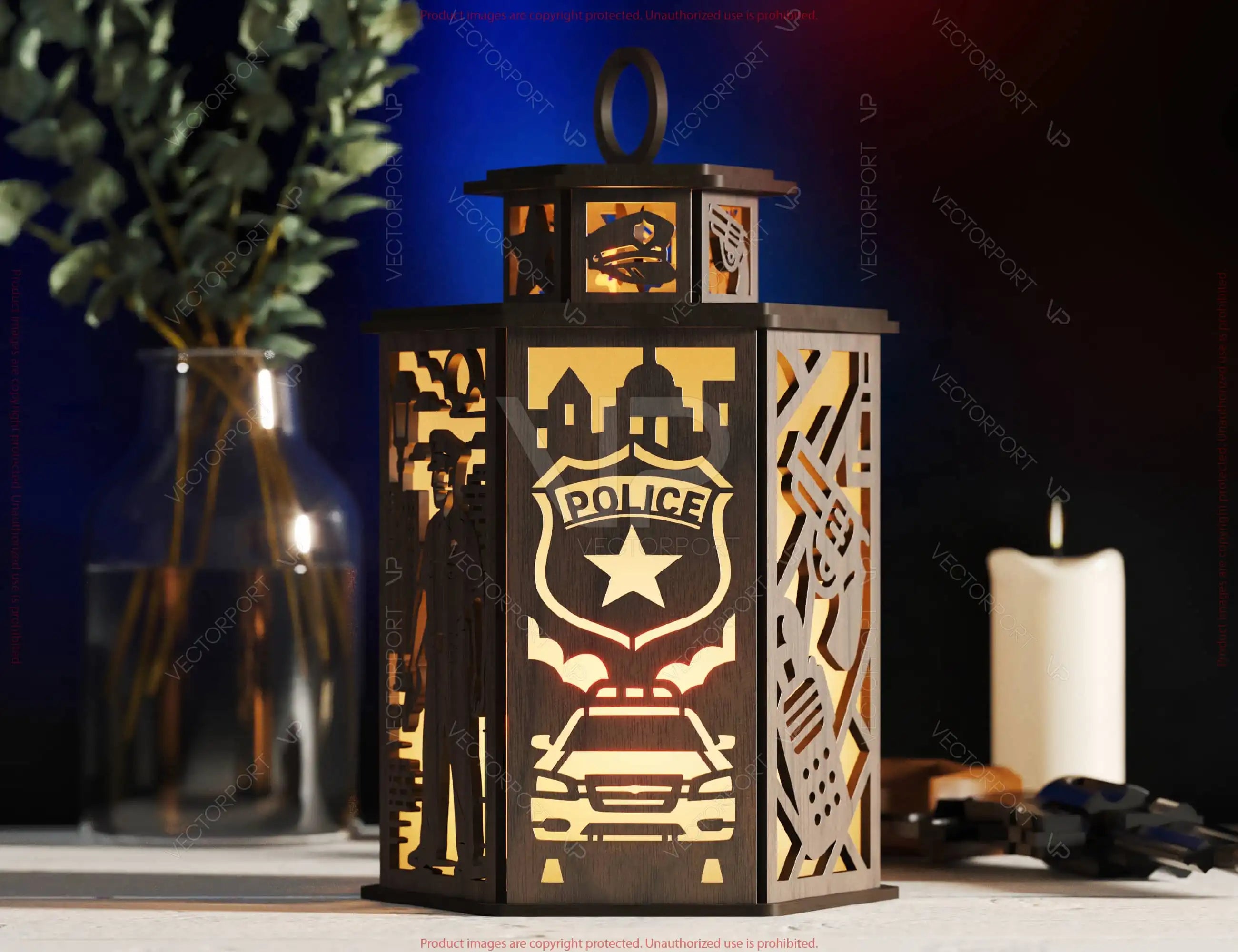 Profession Theme Laser Cut Lantern Bundle 12 Occupation- Candle Holder SVG Doctor, Pilot, Teacher, Sailor & More Digital Download |#U614|