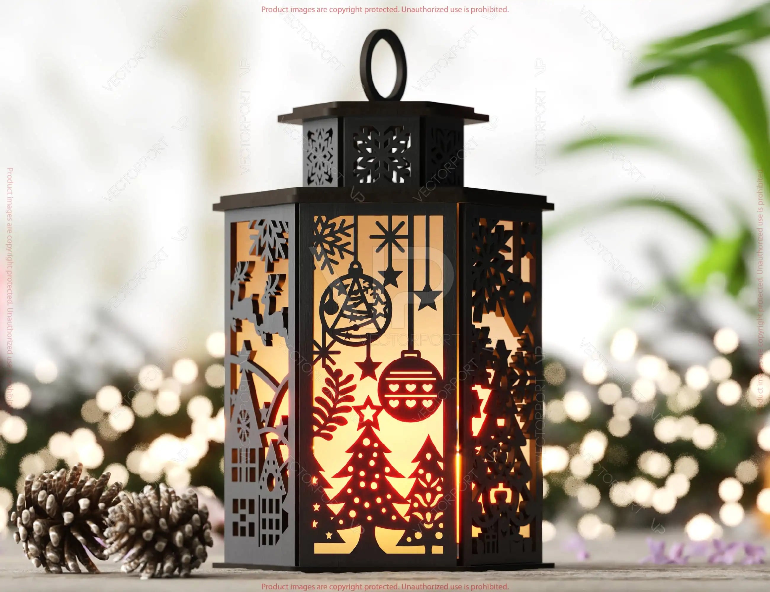 Christmas Candle Holder Bundle Nativity Lantern Holy Night Laser Cut Lamp Files 10 Festive Designs Digital Download |#U621|