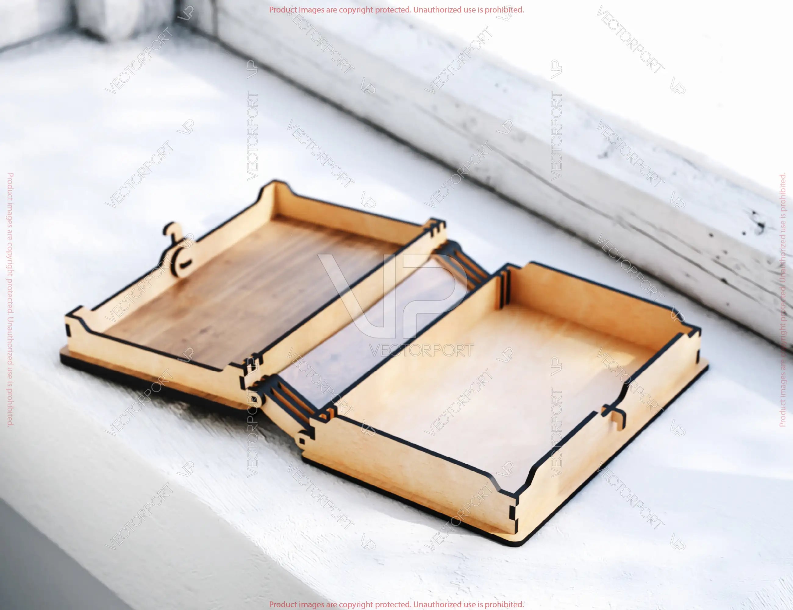 Customizable Rustic Wooden Book Box – Handcrafted Laser-Cut Christmas Keepsake Box Vintage Cover Digital Download |#U655|