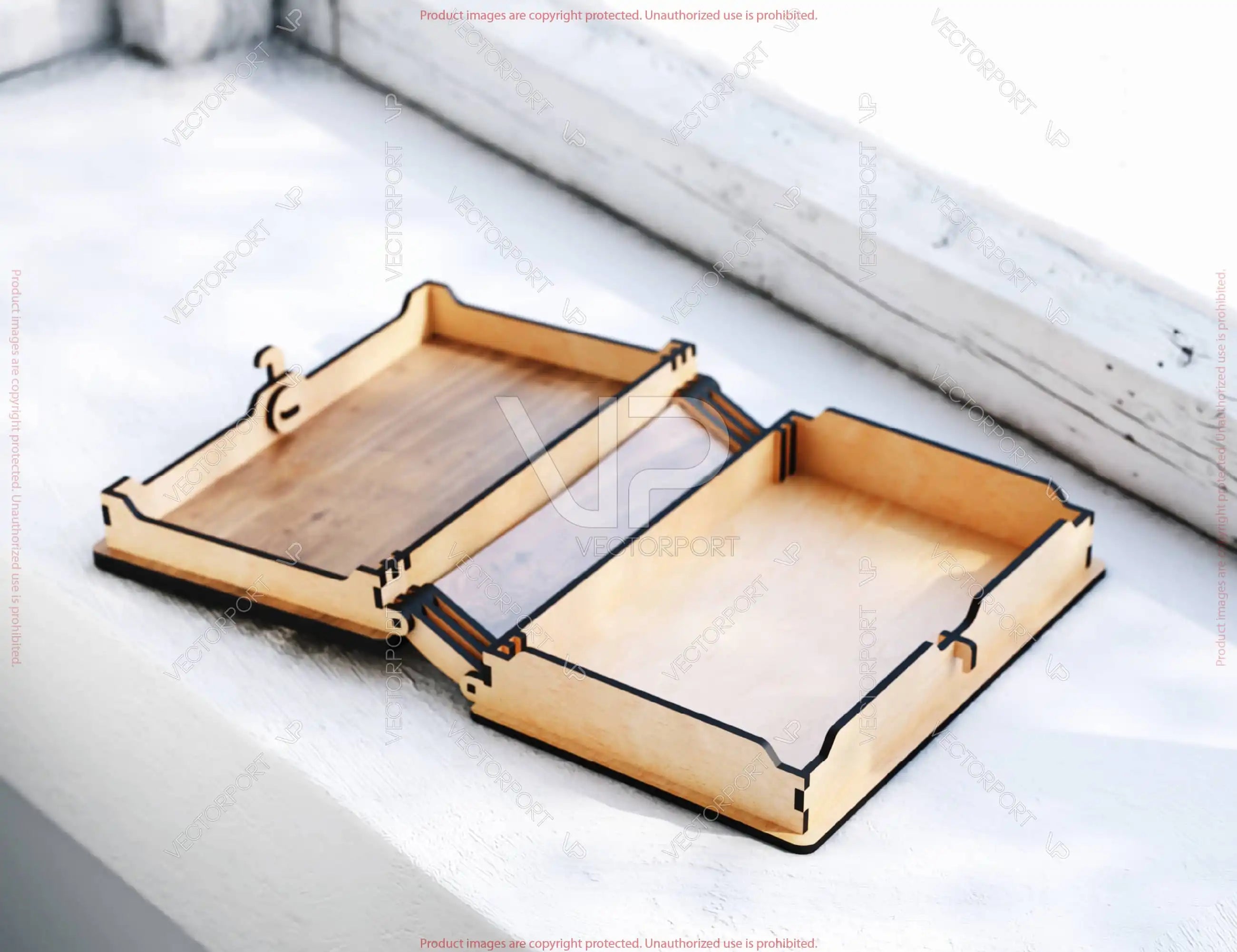 Santa Book Box SVG | Wooden Christmas Gift Box Digital Download |#U659|