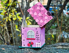 3D Wooden Valentine Love House Gift Box | Money Box, Tea Light Holder, Wedding & Anniversary Décor Digital Download |#U669|